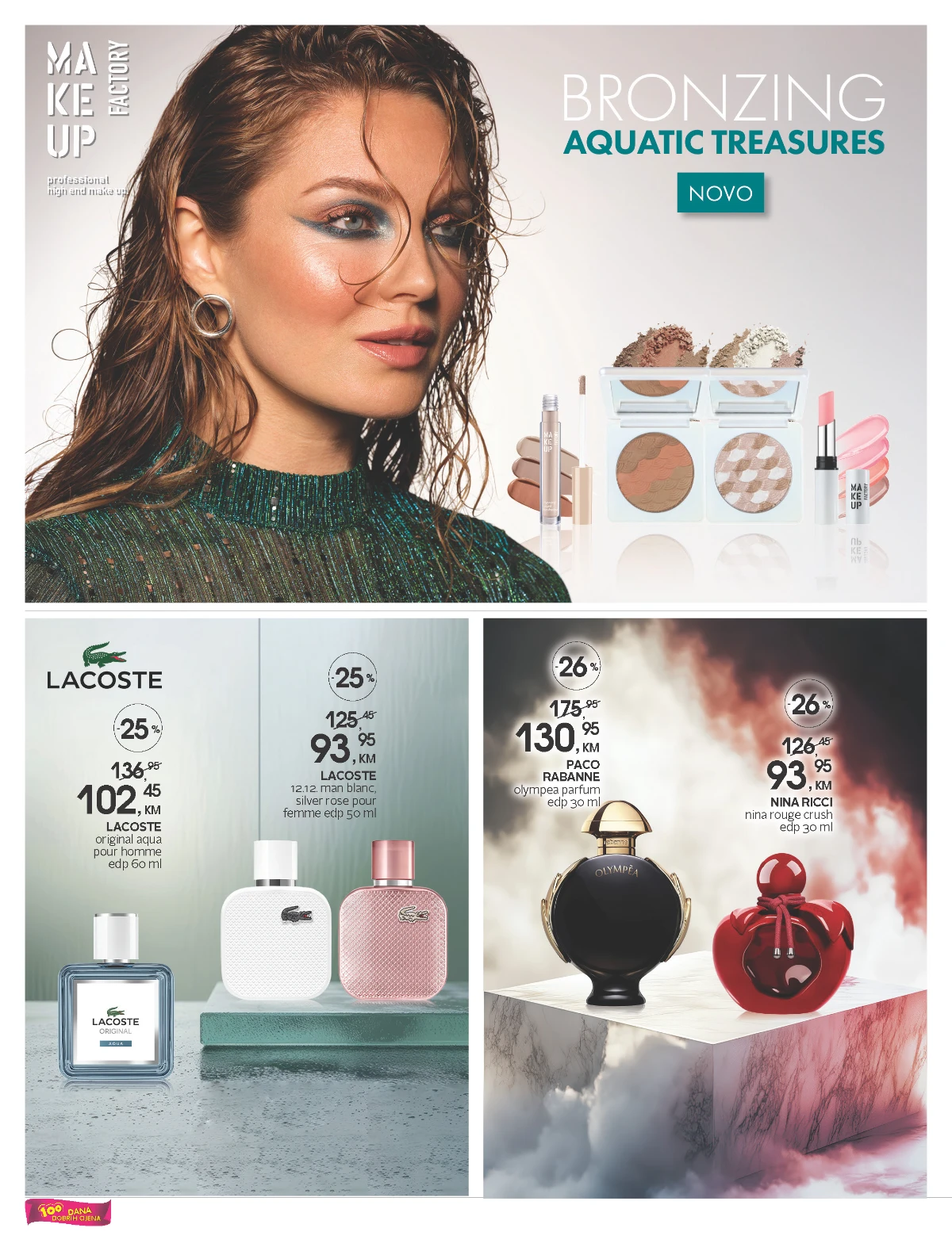 CM katalog strana 6 – parfemi Lacoste, Paco Rabanne i Make Up Factory