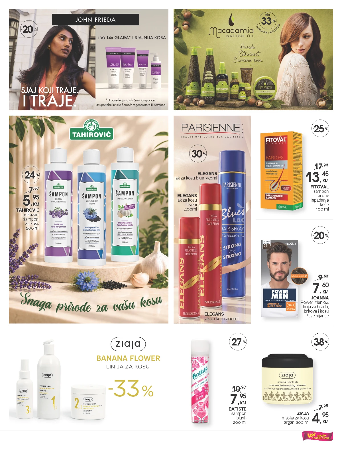 CM katalog strana 9 – John Frieda, Macadamia Oil, Tahirović, Ziaja i Fitoval