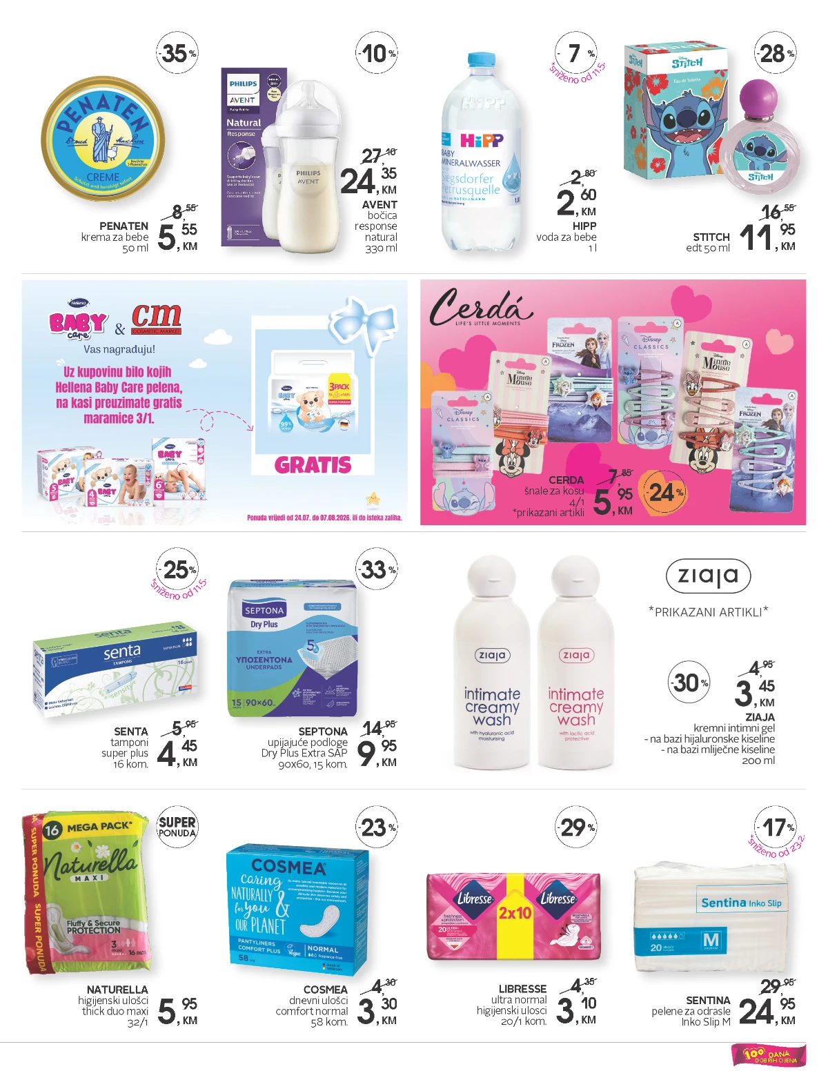 CM katalog strana 15 – proizvodi za bebe, pelene, vlažne maramice i dječija njega