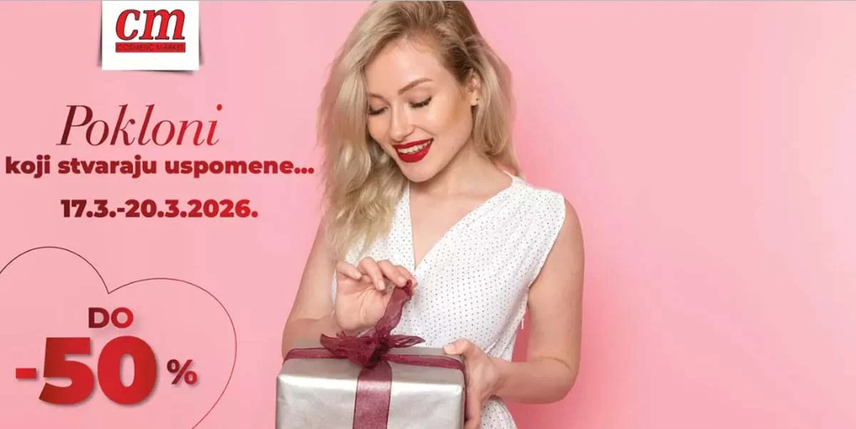 CM akcija do 50% – katalog kozmetike, parfema i poklon setova do 20. marta 2026