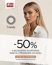 CM Cosmetic – 50 % popusta na nakit i proizvode za kosu | akcija do 13.10.2025