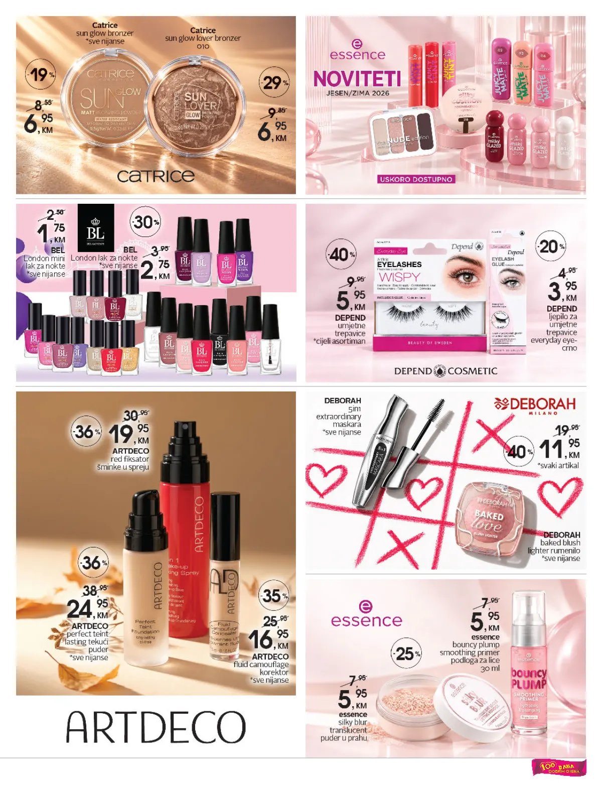 CM katalog, stranica 5 – lakovi za nokte, maskare i druga dekorativna kozmetika brendova Bell, Catrice, Essence i ARTDECO