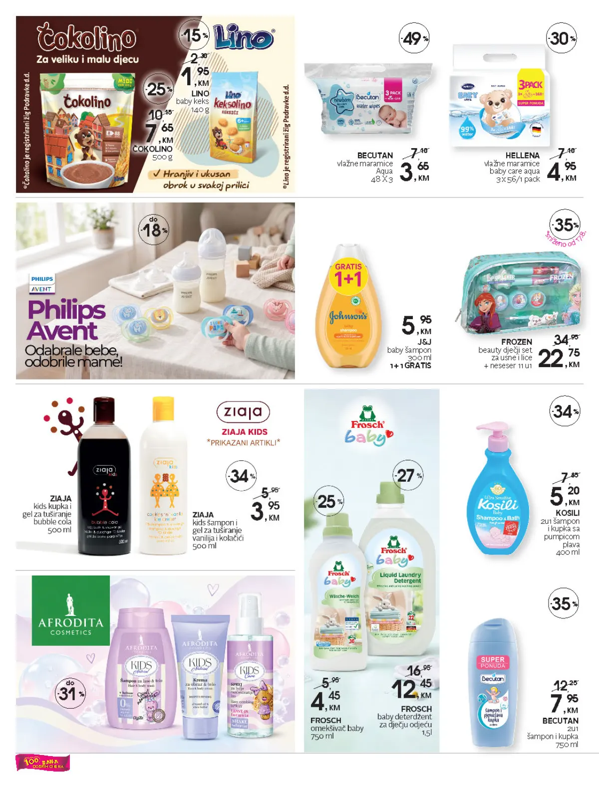 CM katalog, stranica 24 – Becutan Aqua maramice 3 × 48 komada za 3,65 KM, dječija kozmetika i proizvodi za bebe