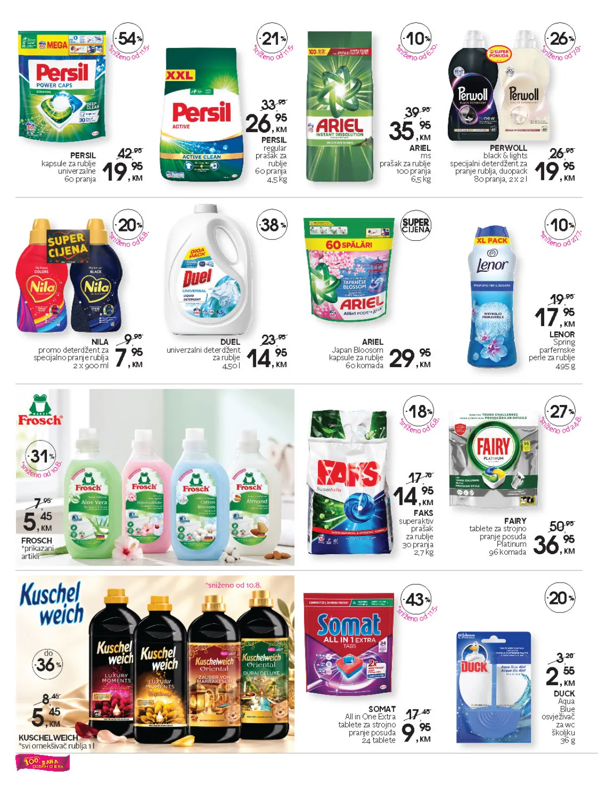 CM katalog, stranica 26 – Persil kapsule za 60 pranja za 19,95 KM te deterdženti, omekšivači i tablete za pranje posuđa