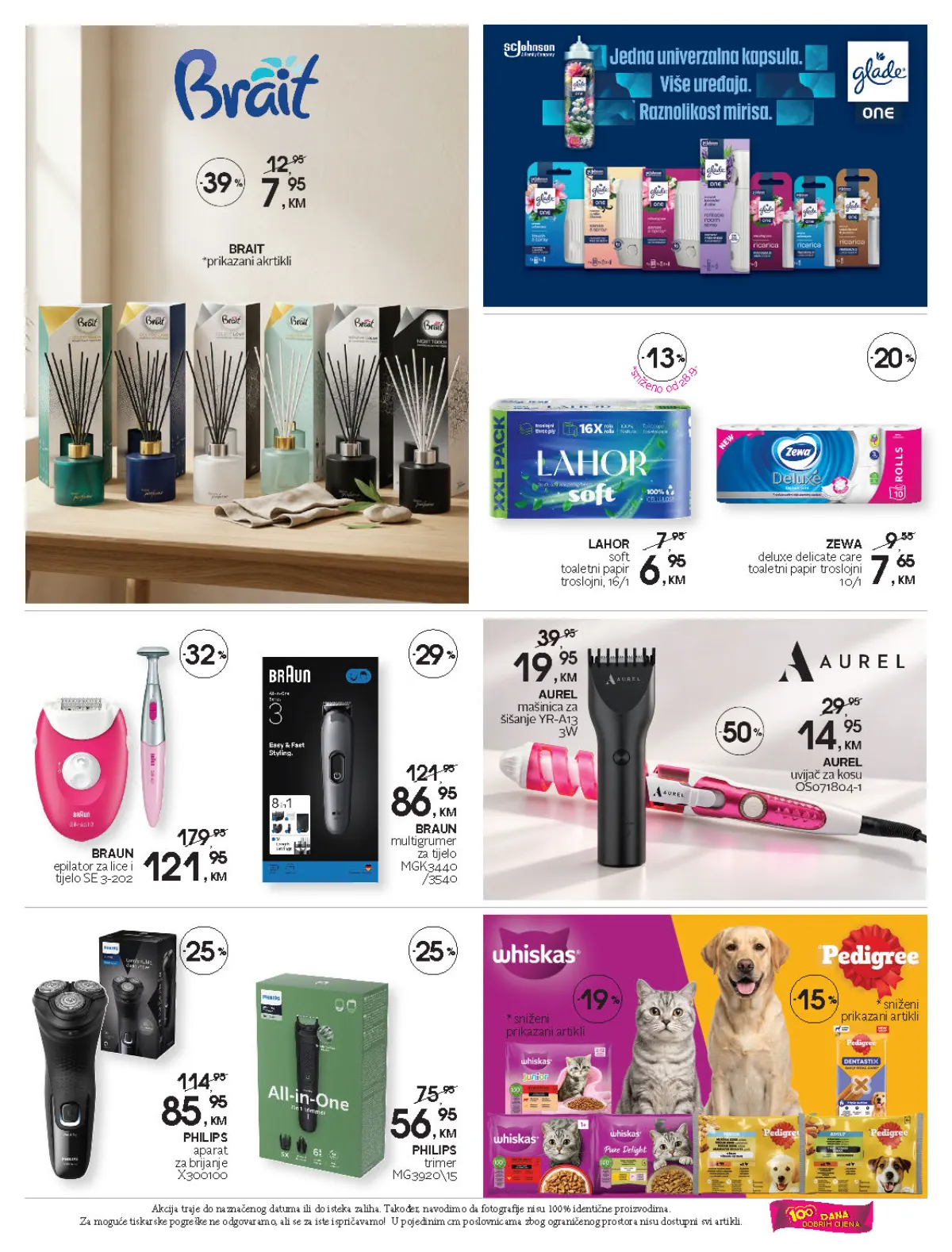 CM katalog, stranica 28 – Braun i Philips uređaji za ličnu njegu, Brait mirisi za dom te Lahor i Zewa toaletni papir