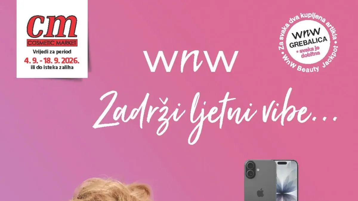 CM katalog od 04.09. do 18.09.2026. – akcijske cijene parfema, kozmetike, proizvoda za njegu i kućne hemije