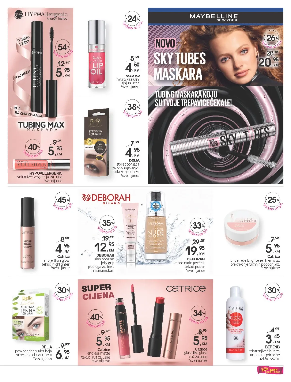 CM katalog do 18.09.2026. – Maybelline, Deborah, Catrice i Hypoallergenic kozmetika na akciji
