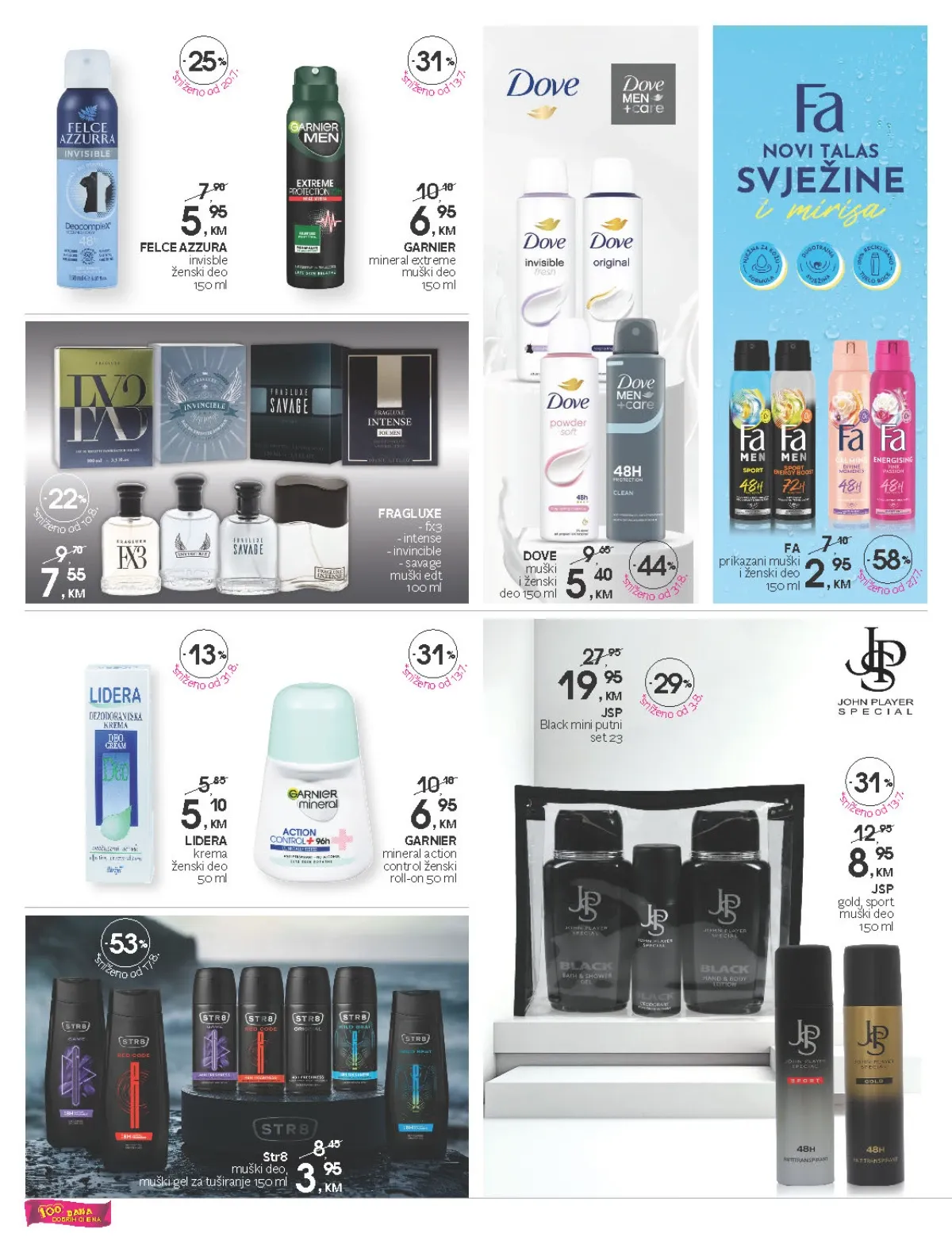 CM katalog do 18.09.2026. – dezodoransi Dove, Fa, Garnier, Str8 i Felce Azzurra