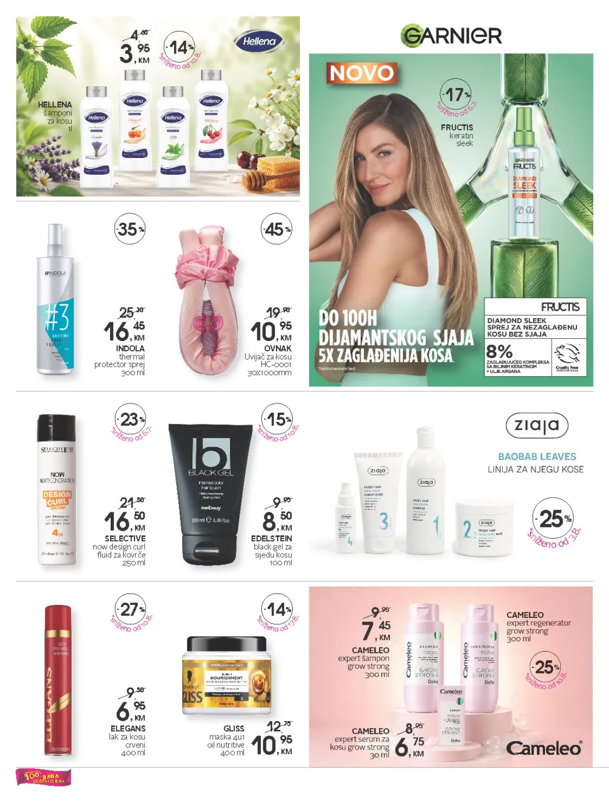 CM katalog do 18.09.2026. – Garnier, Gliss, Indola i proizvodi za njegu kose