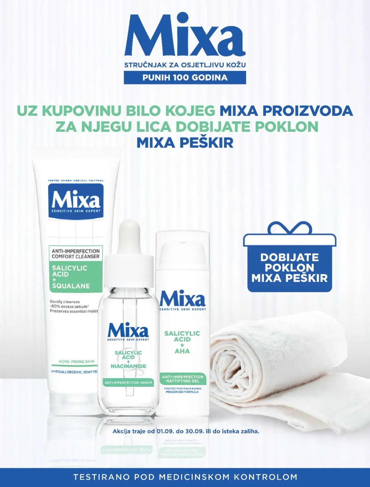 CM katalog do 18.09.2026. – Mixa promocija i poklon peškir
