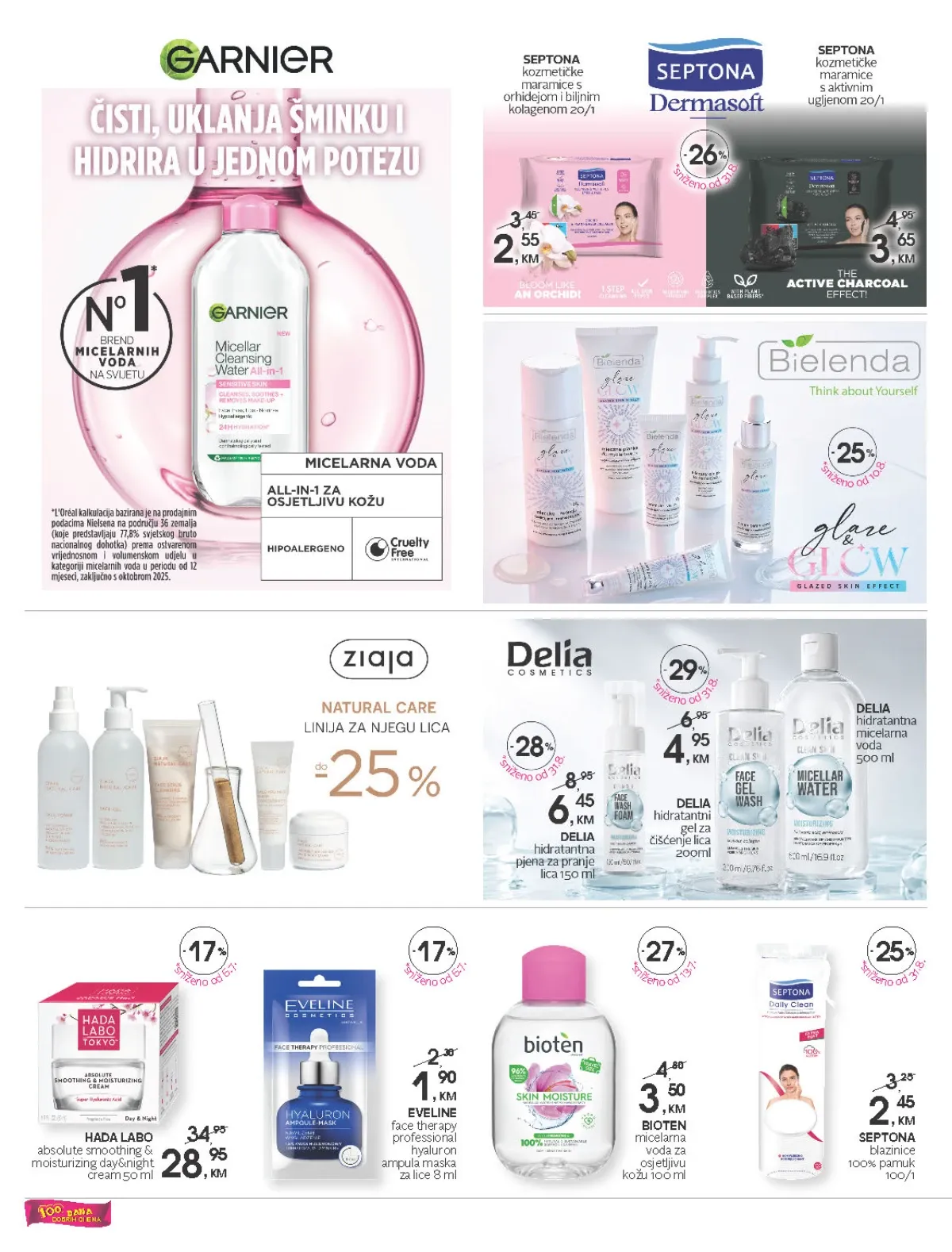 CM katalog do 18.09.2026. – Garnier, Ziaja, Eveline, Bioten i proizvodi za njegu lica