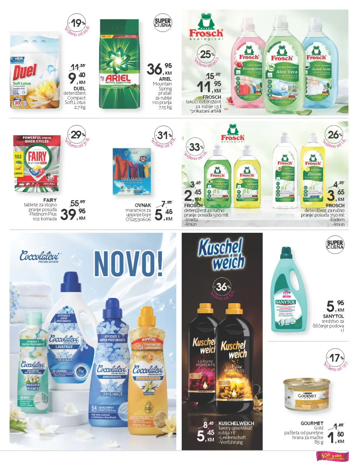 CM katalog do 18.09.2026. – Fairy, Ariel, Duel, Frosch i sredstva za čišćenje
