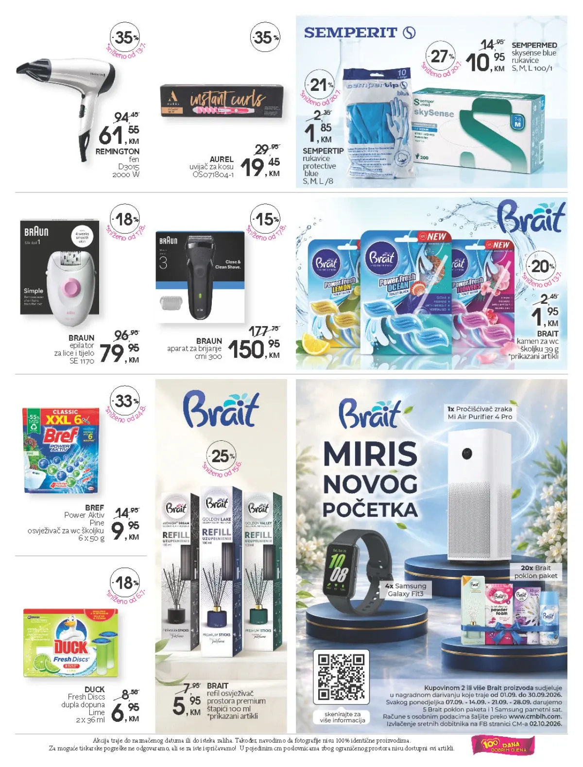 CM katalog do 18.09.2026. – Remington, Braun, Bref, Duck i kućanski proizvodi