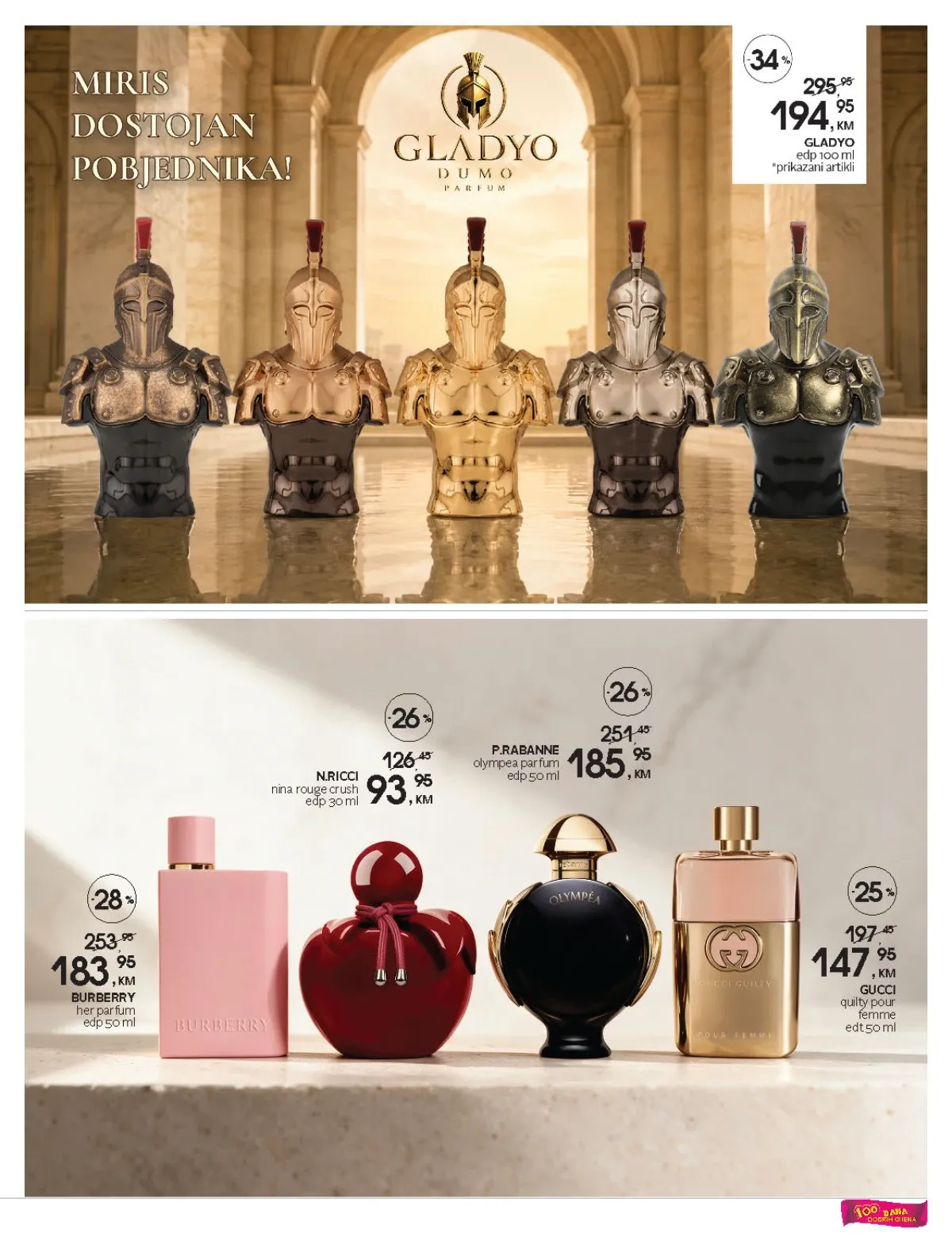 CM katalog – Paco Rabanne, Nina Ricci, Gucci i Burberry parfemi na akciji