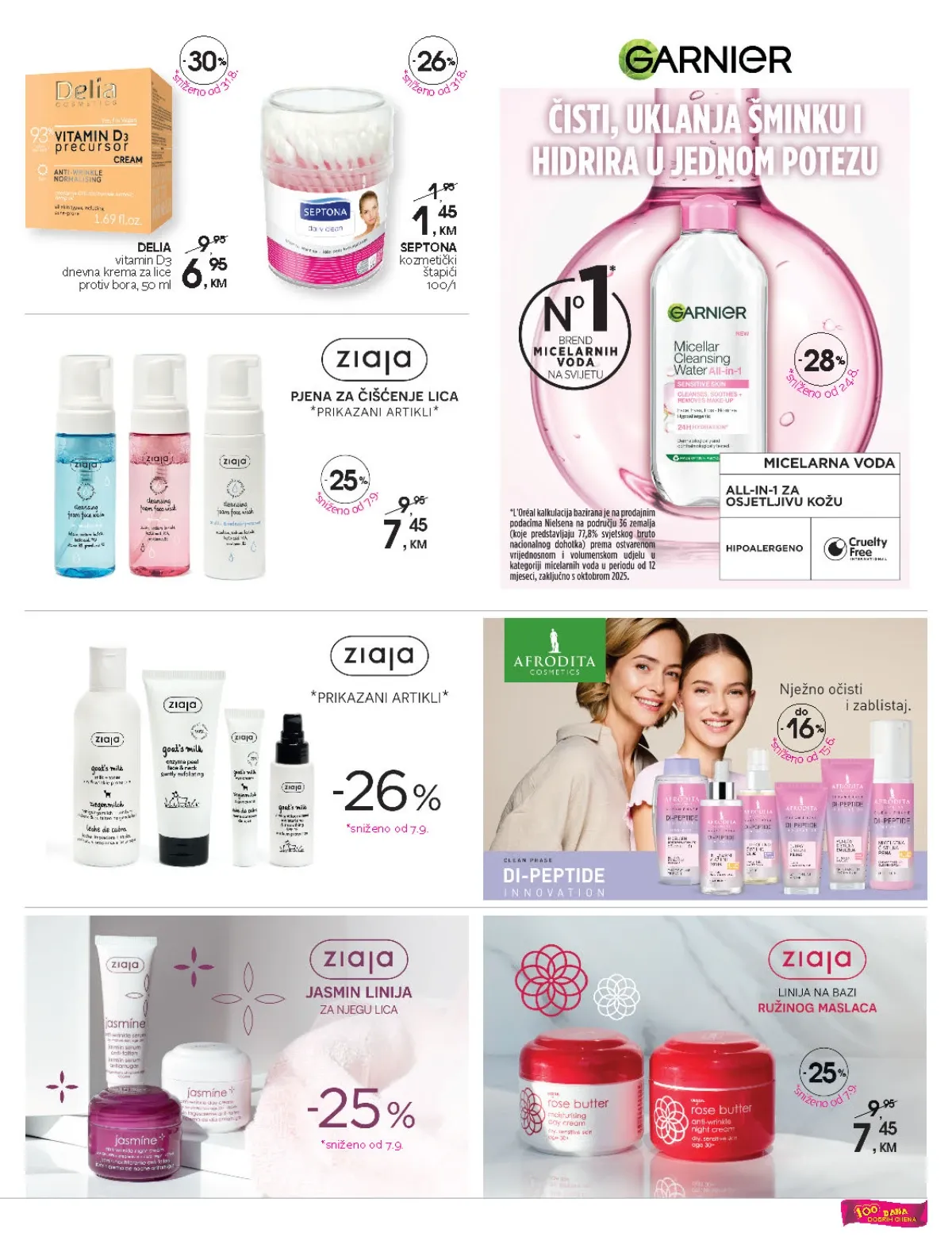 CM katalog – Ziaja, Garnier, Afrodita i njega lica na akciji