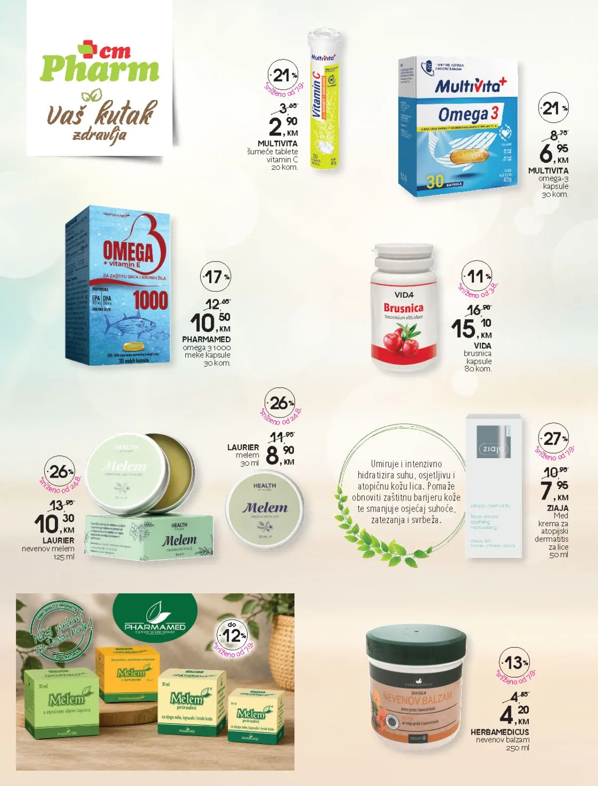 CM katalog – vitamini, Omega 3, melemi i dodaci prehrani