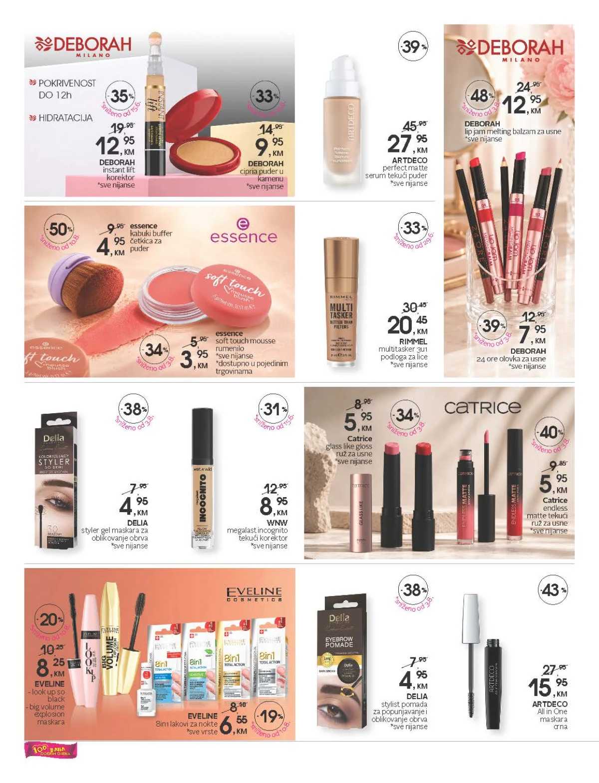 CM katalog do 04.09.2026. – druga stranica sa šminkom i dekorativnom kozmetikom