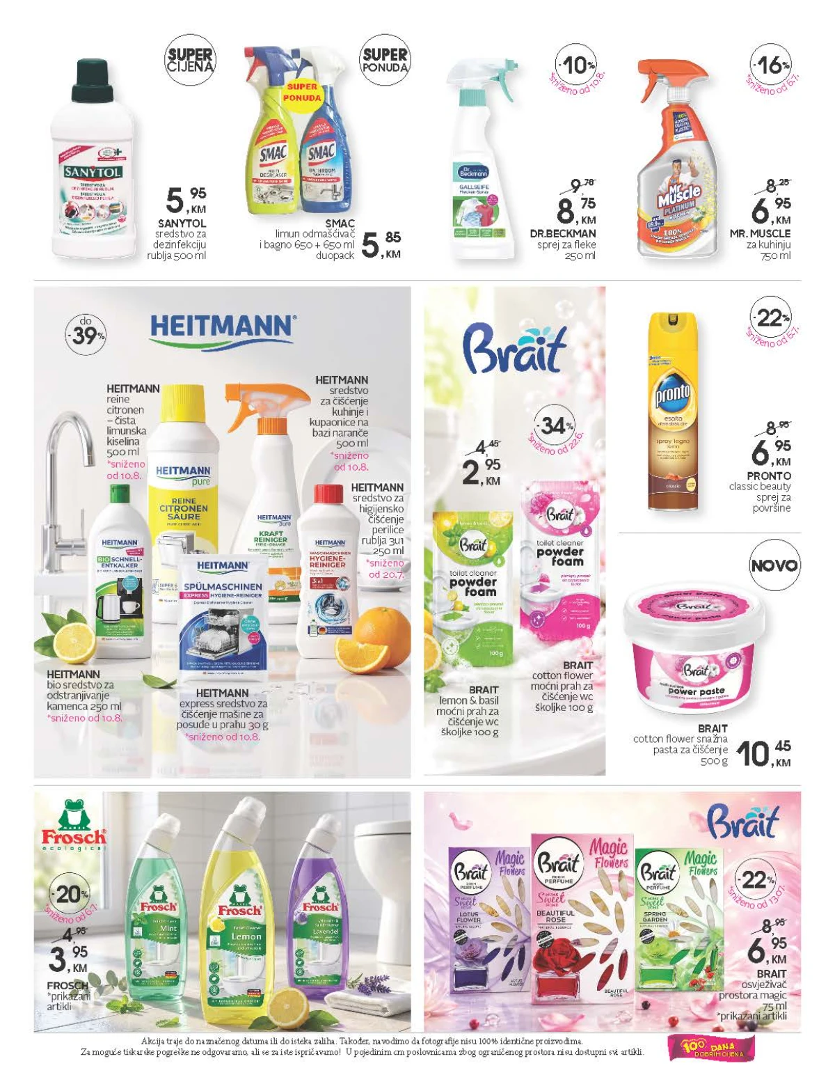 CM katalog do 04.09.2026. – dvadeseta stranica sa sredstvima za čišćenje doma