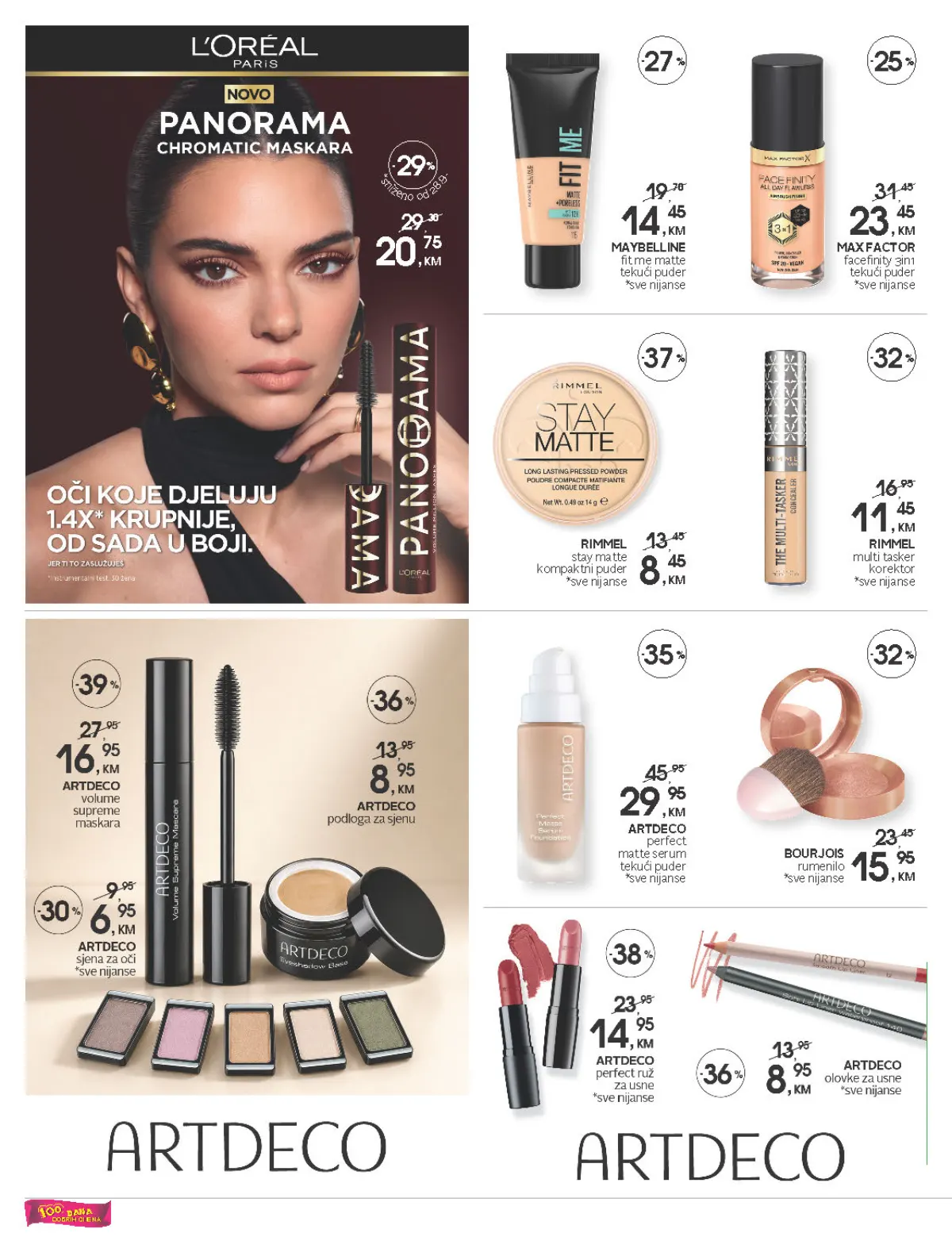 CM katalog – Maybelline, Max Factor, Rimmel, Bourjois i ARTDECO šminka na akciji