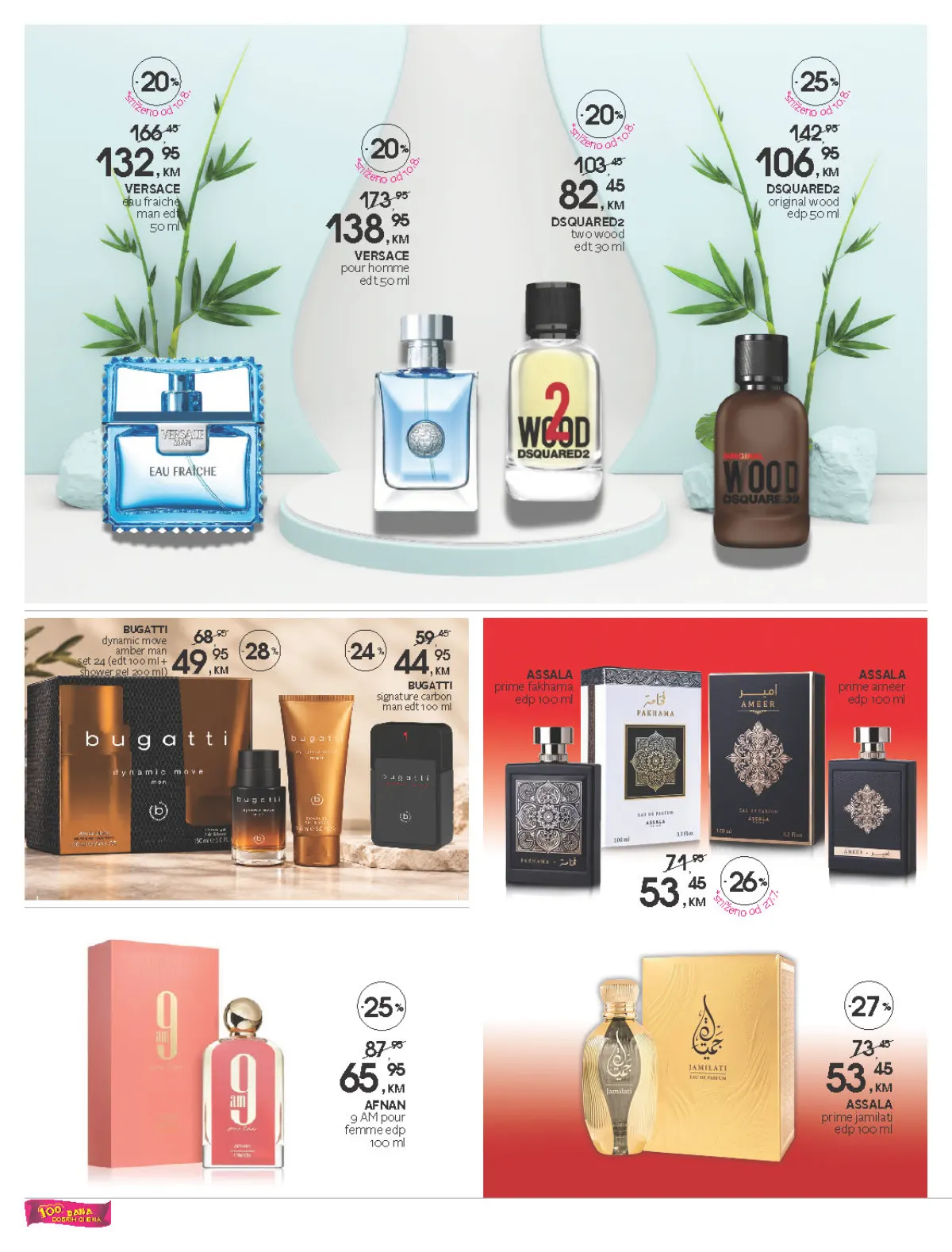 CM katalog – Versace, Dsquared2, Bugatti, Assala i Afnan parfemi na akciji