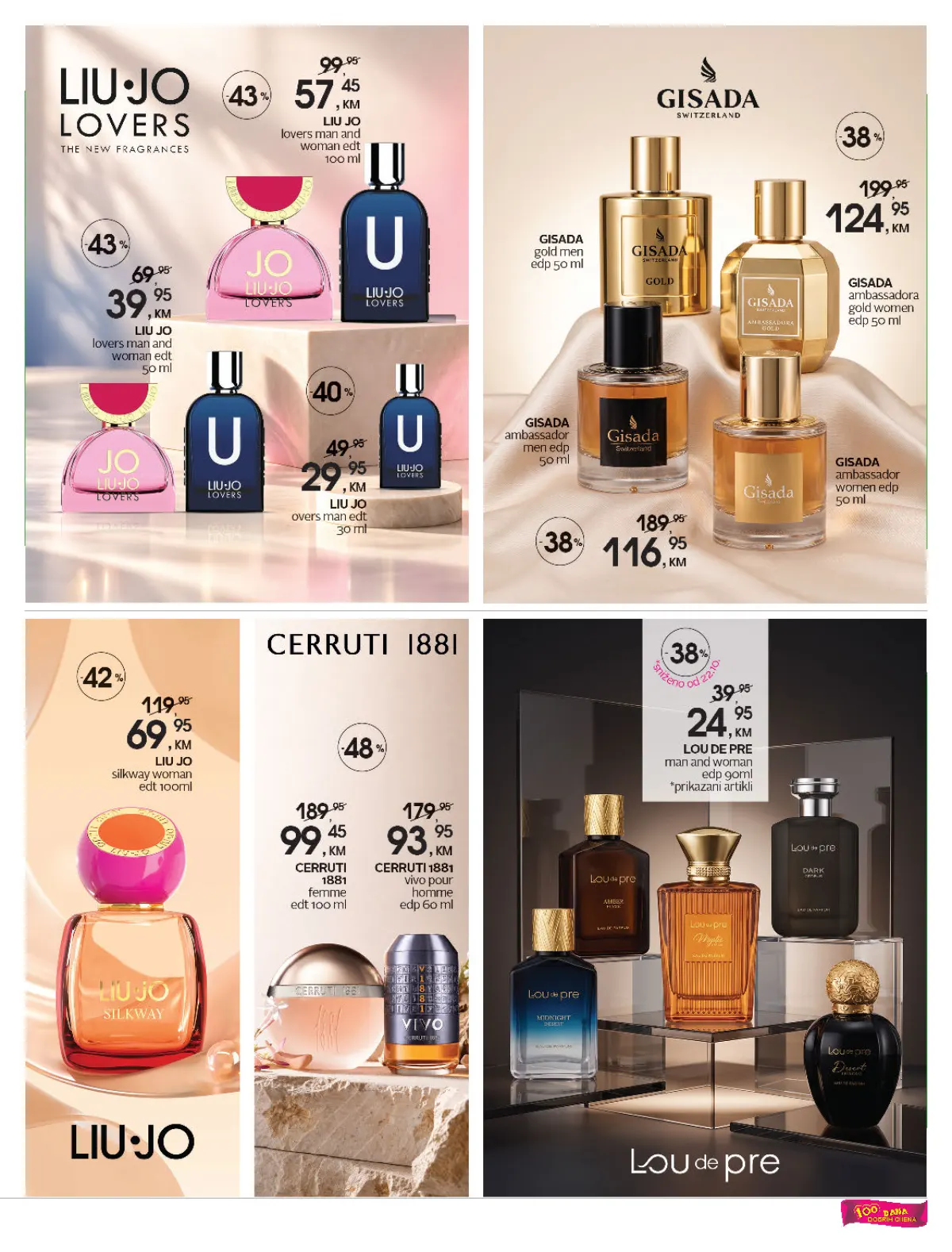 CM katalog – Liu Jo, Gisada, Cerruti 1881 i Lou de Pre parfemi na sniženju