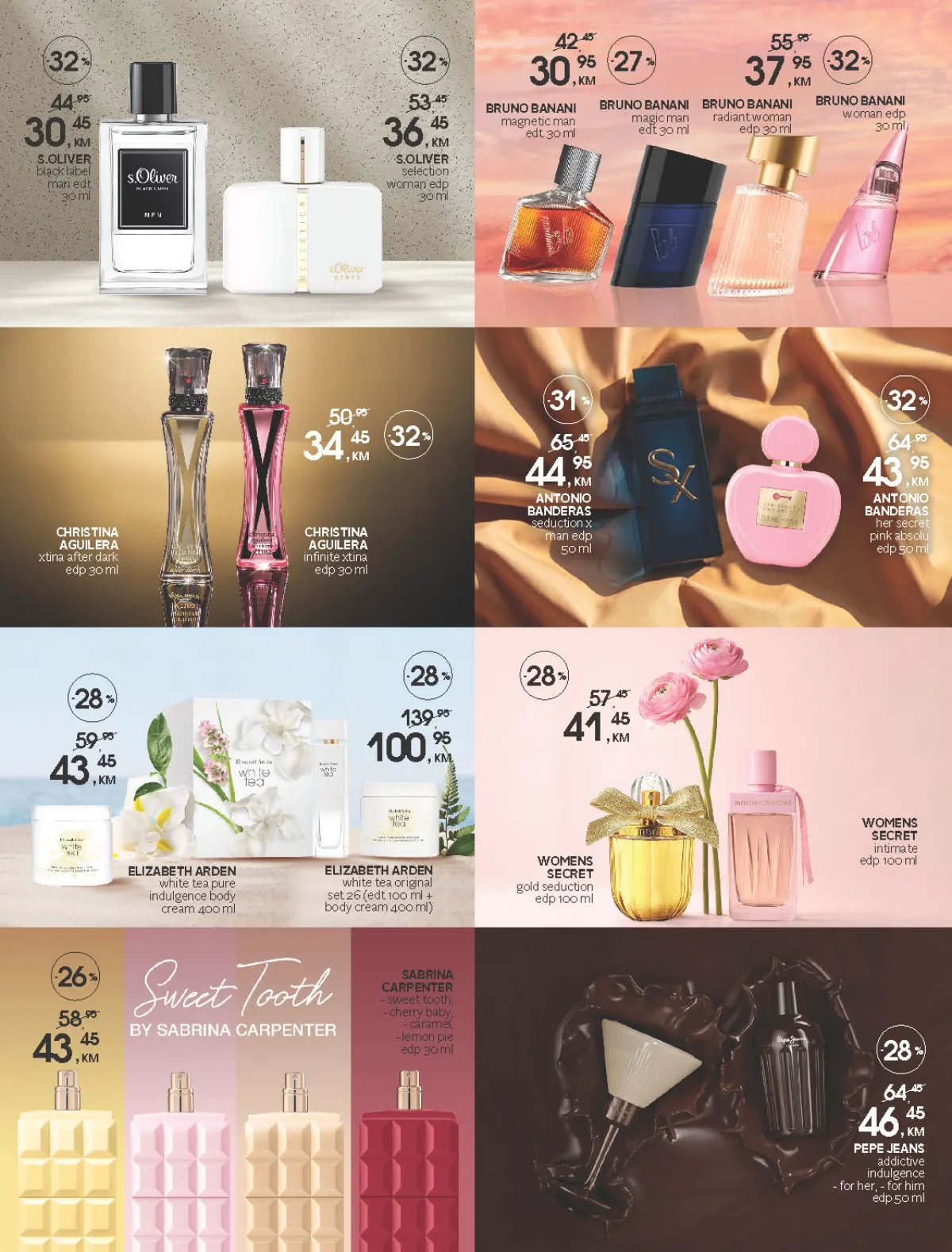 CM katalog – Antonio Banderas, Christina Aguilera, Bruno Banani i Sabrina Carpenter parfemi