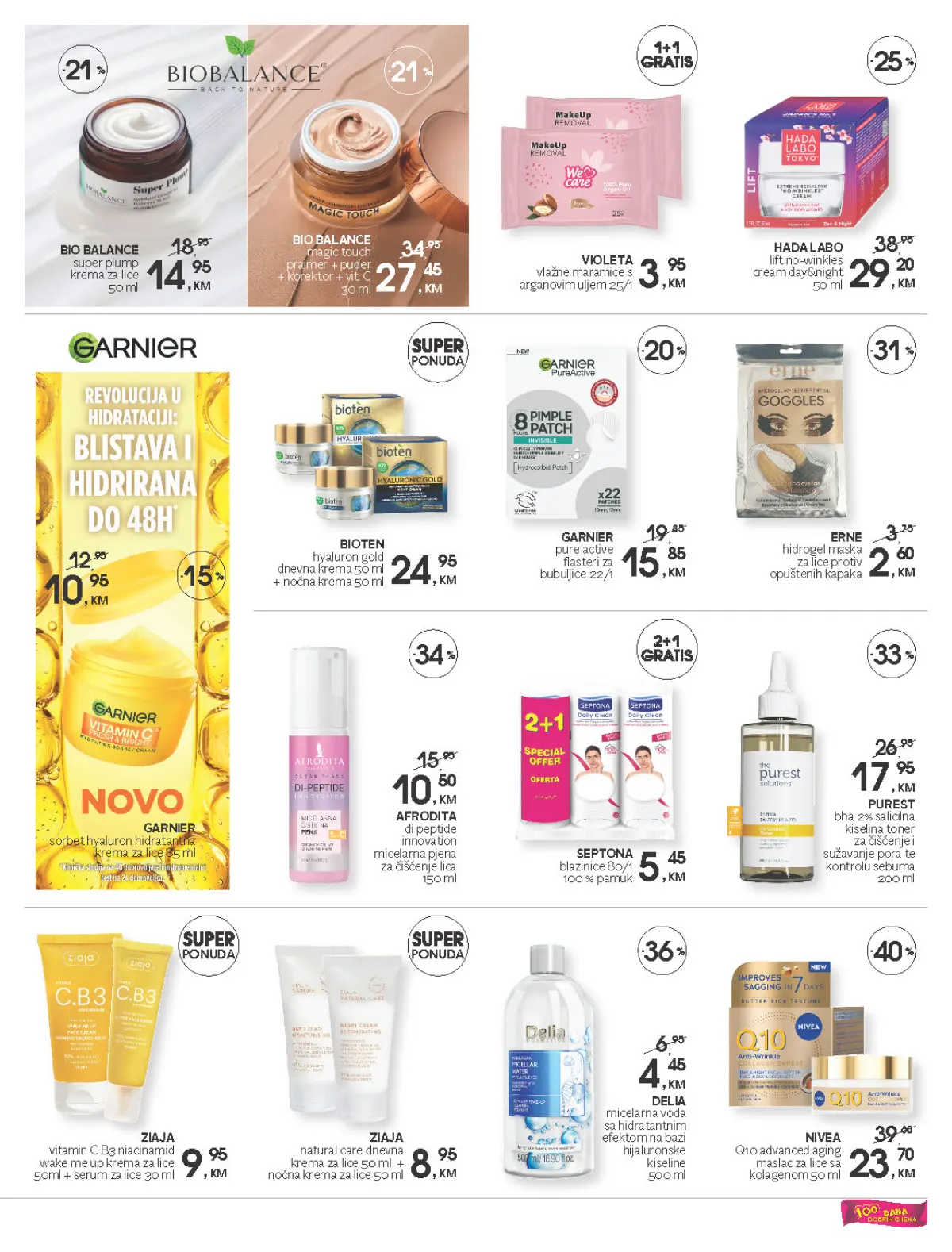 CM katalog – Garnier, Nivea, Bio Balance, Ziaja i Afrodita njega lica