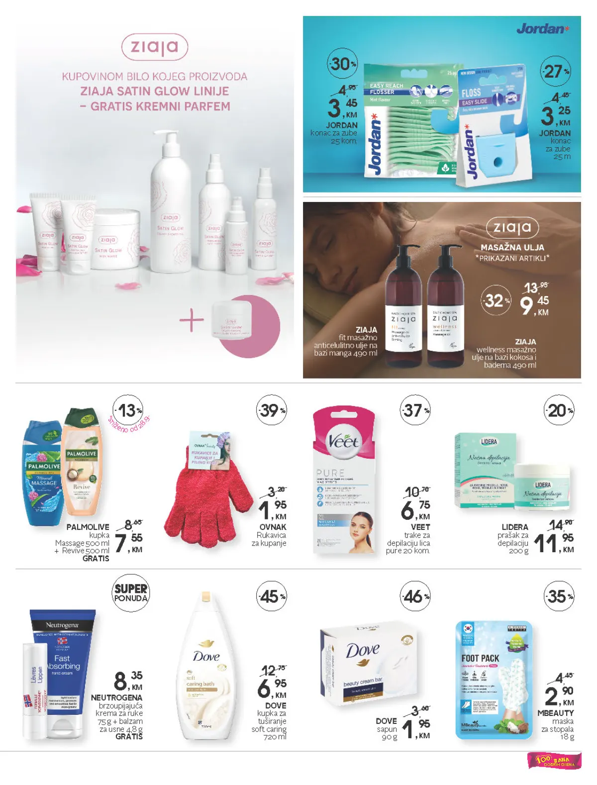 CM katalog – Dove, Veet, Palmolive, Neutrogena i Jordan proizvodi na akciji