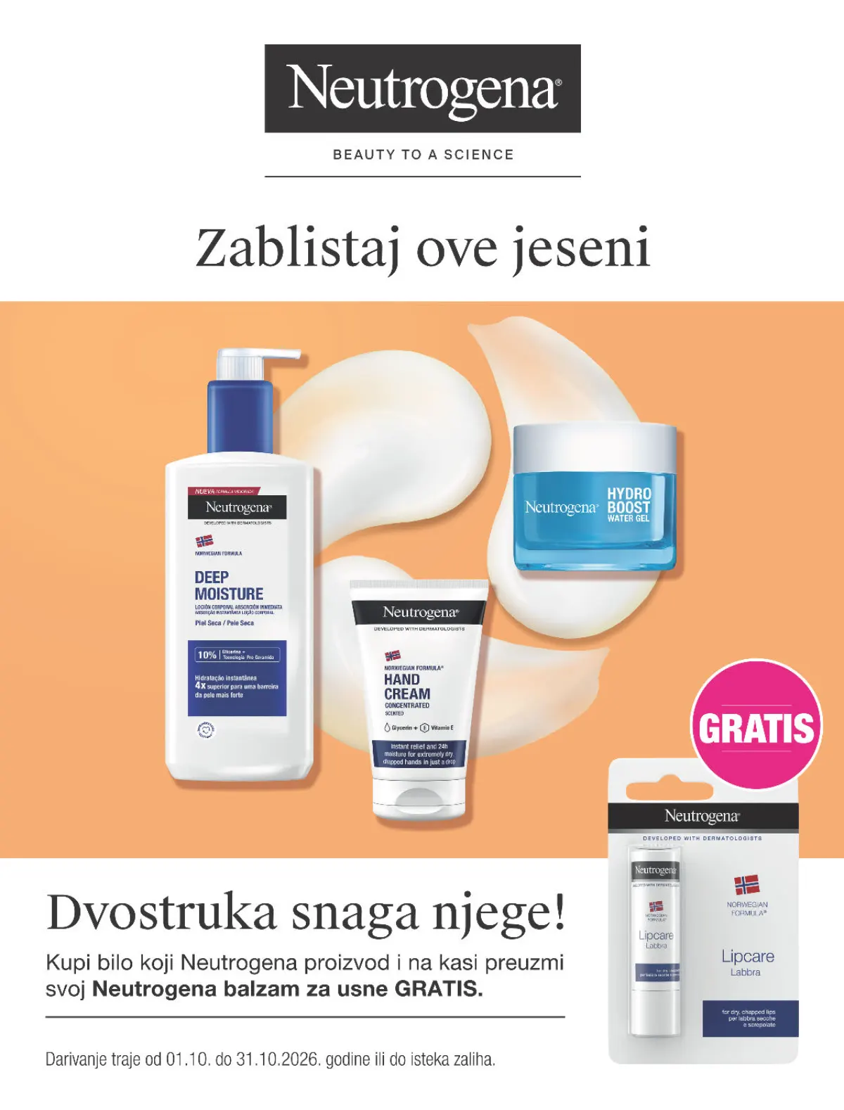 CM katalog – Neutrogena jesenska akcija i gratis balzam za usne