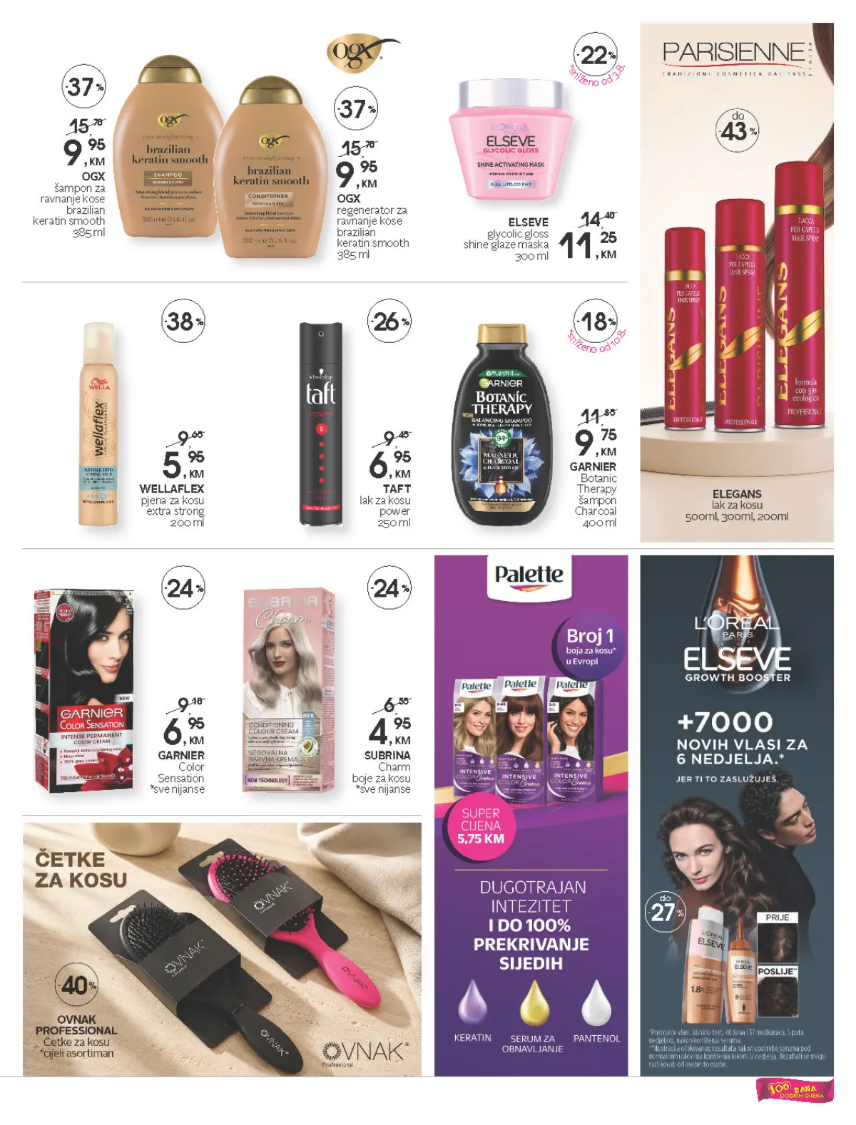 CM katalog – Elseve, Garnier, OGX, Taft i Subrina proizvodi za kosu