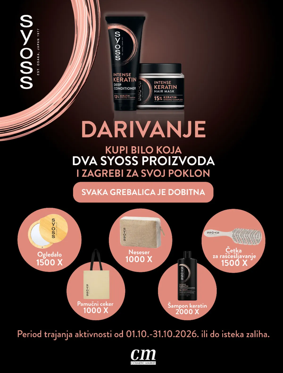 CM katalog – Syoss Intense Keratin darivanje uz kupovinu dva proizvoda