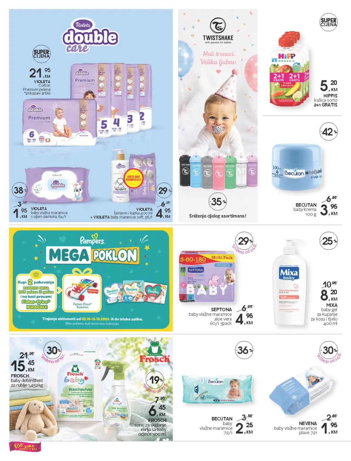 CM katalog – Becutan, Violeta, Mixa, Septona i proizvodi za bebe