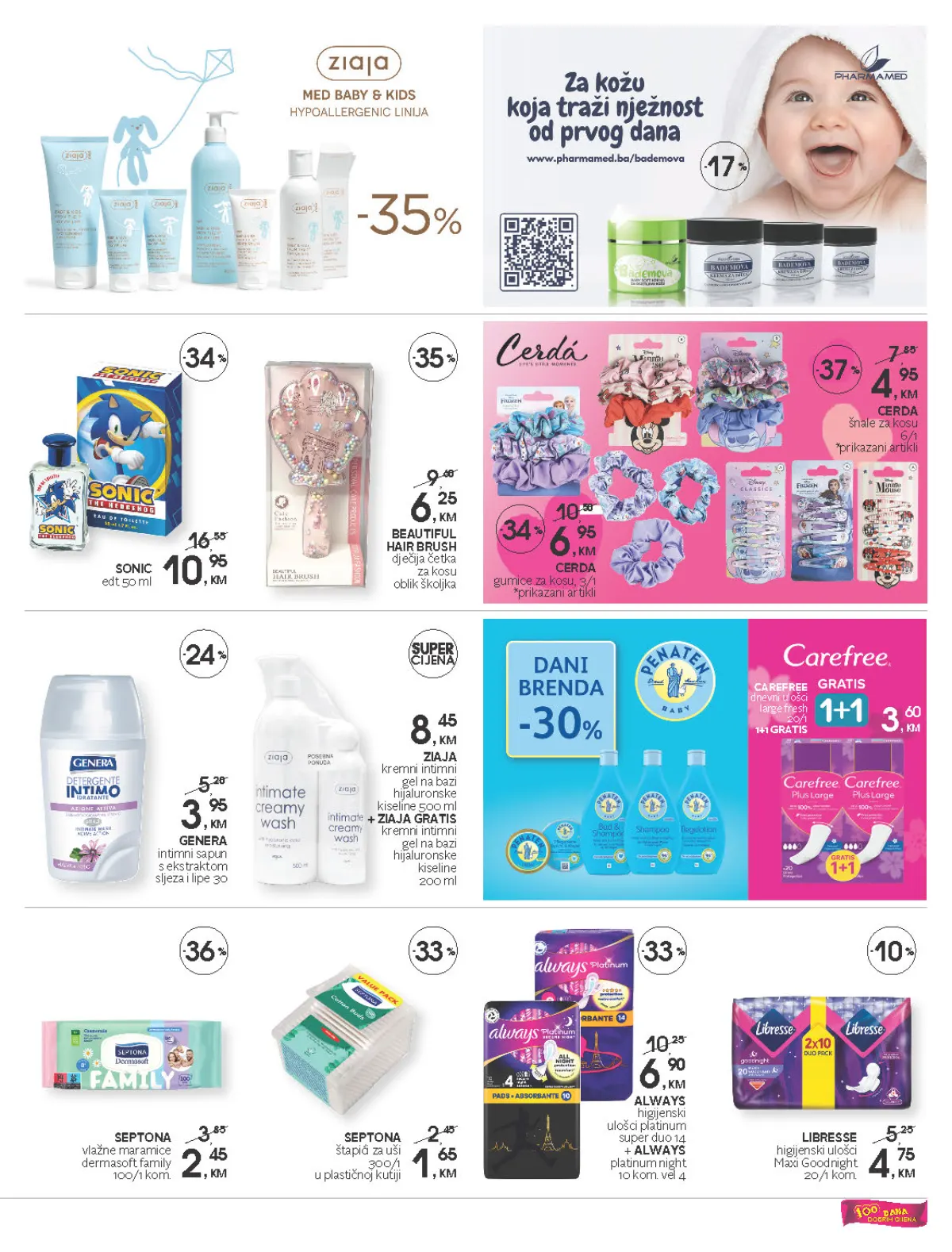 CM katalog – Libresse, Always, Carefree, Septona i Ziaja higijenski proizvodi