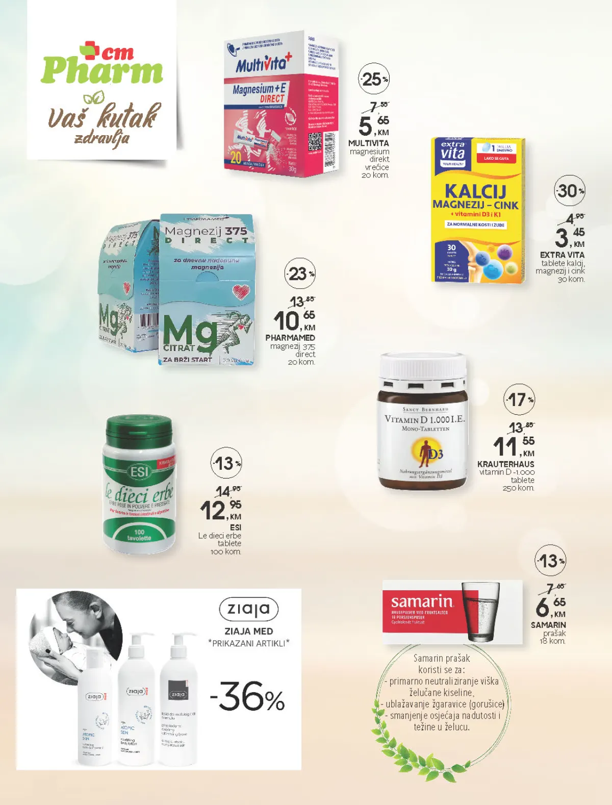 CM katalog – Pharmamed, Multivita, Krauterhaus, Extra Vita i Samarin proizvodi