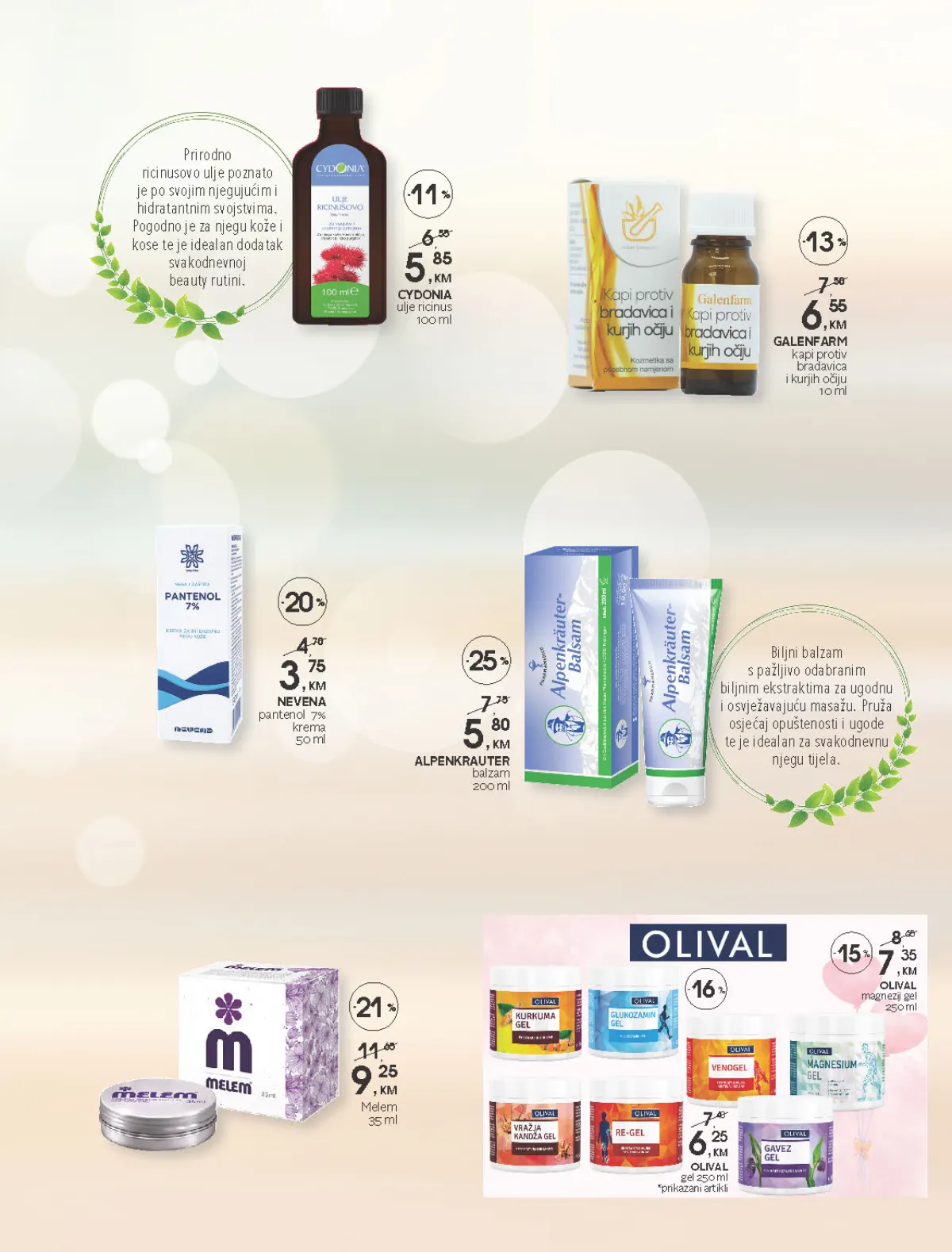CM katalog – Olival, Nevena, Cydonia, Melem i Alpenkrauter proizvodi