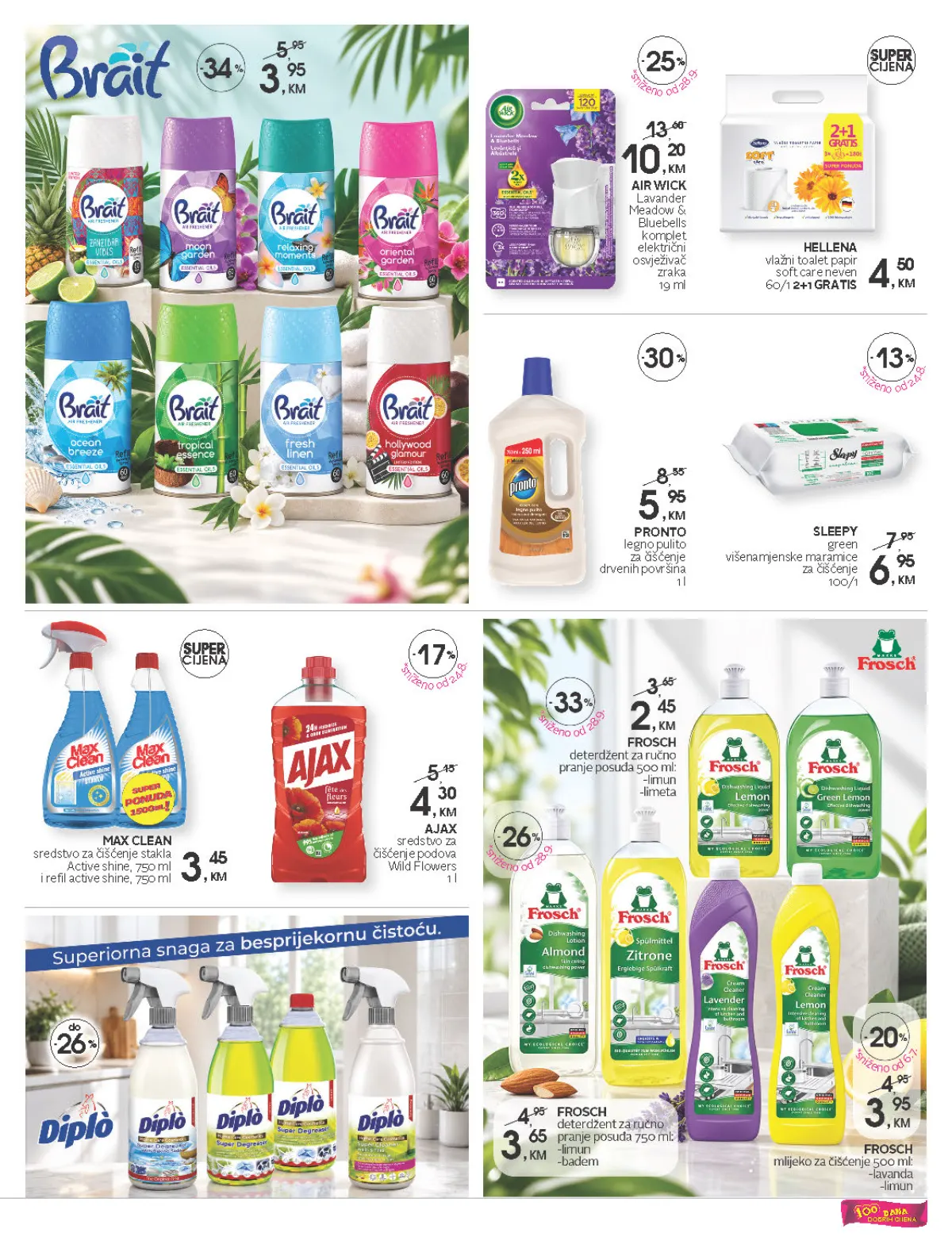 CM katalog – Air Wick, Ajax, Pronto, Frosh i sredstva za čišćenje doma