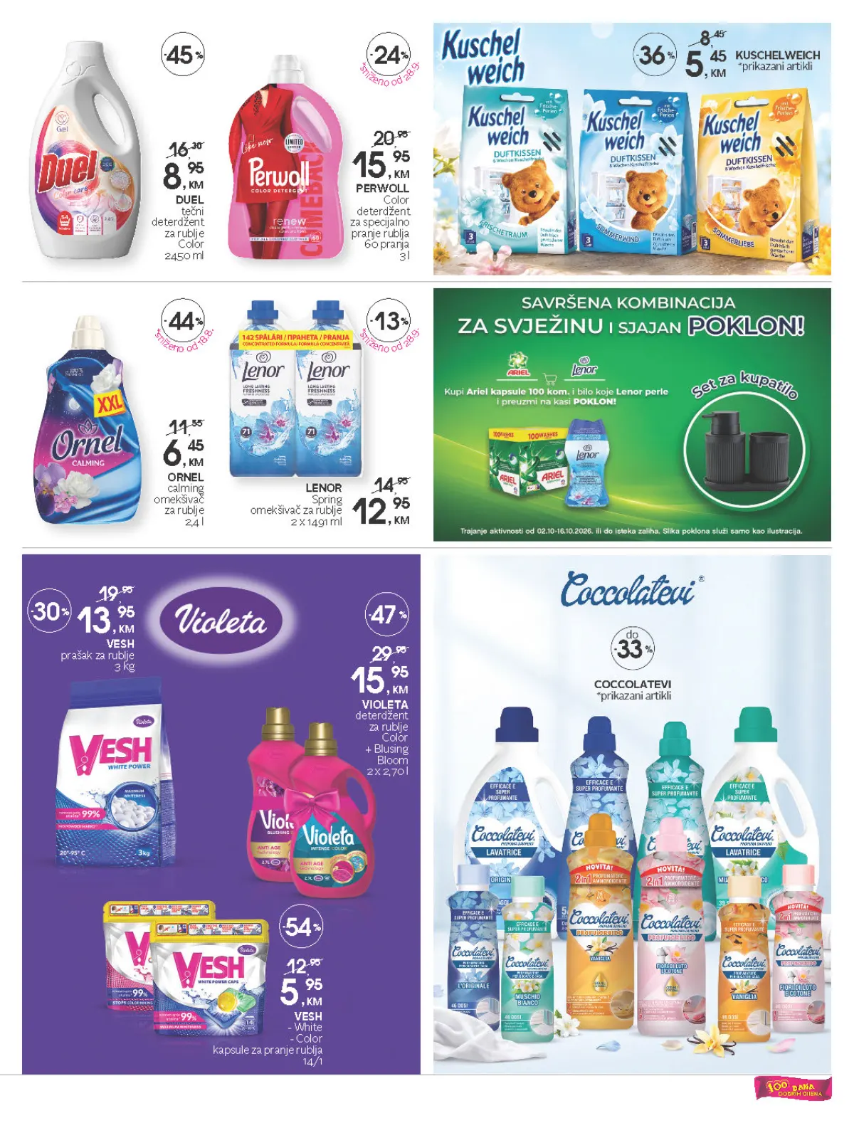 CM katalog – Violeta, Vesh, Perwoll, Ornel, Lenor i Duel deterdženti na akciji