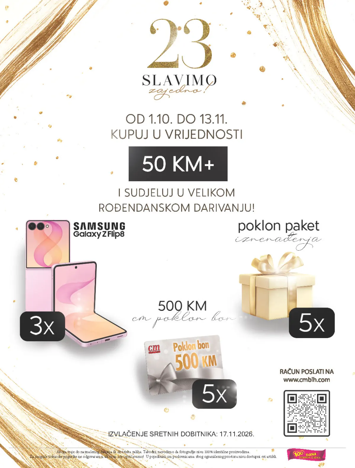 CM 23. rođendan – veliko darivanje Samsung Galaxy Z Flip telefona i CM poklon bona
