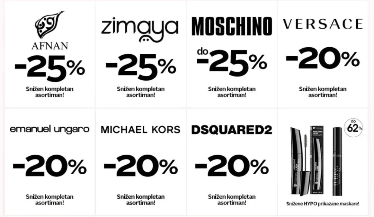 CM Summer Black Friday – Afnan, Zimaya, Moschino, Versace, Michael Kors i HYPO maskare na sniženju do 62%
