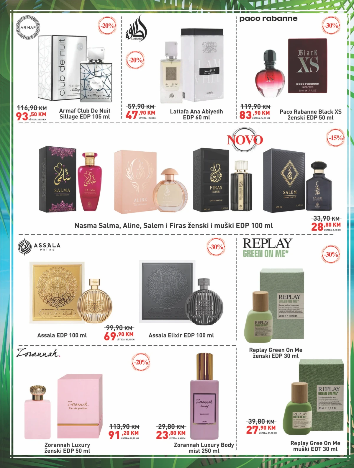 Didaco katalog strana 2 – parfemi Armaf, Lattafa, Replay, Assala i Paco Rabanne na akciji