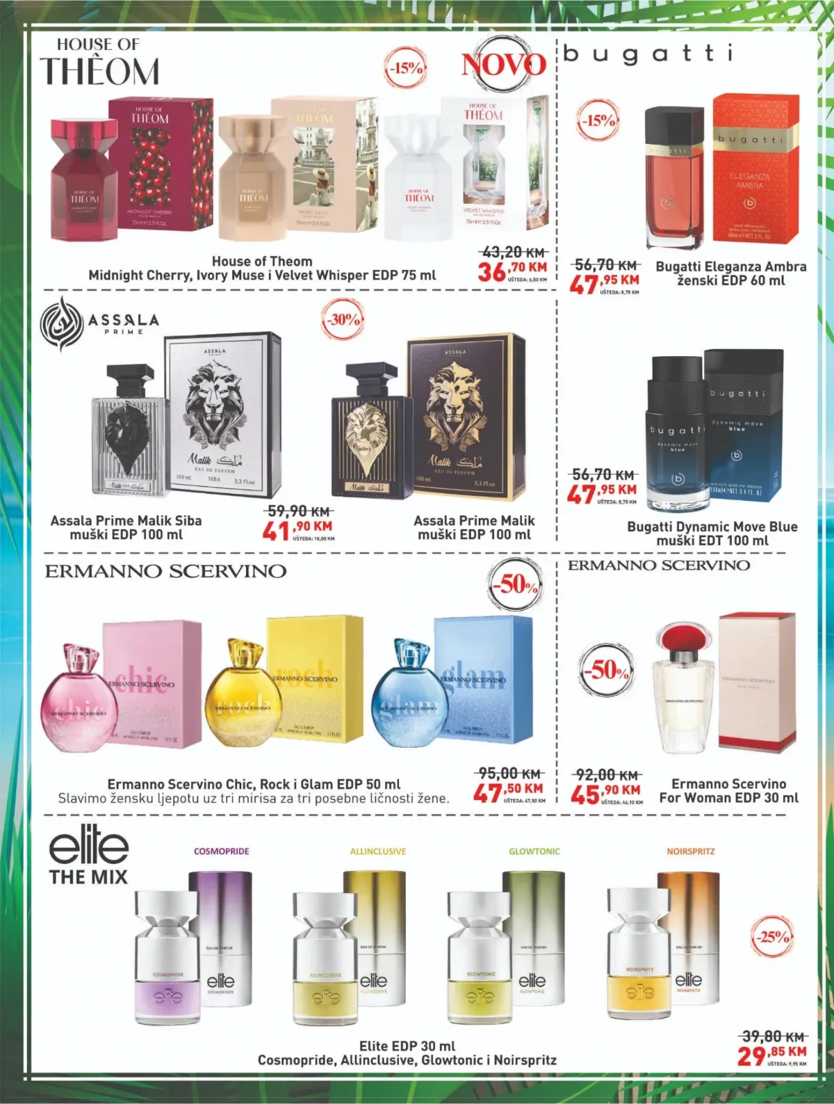 DIDACO katalog – House of Theom, Bugatti, Assala Prime, Ermanno Scervino i Elite parfemi na sniženju