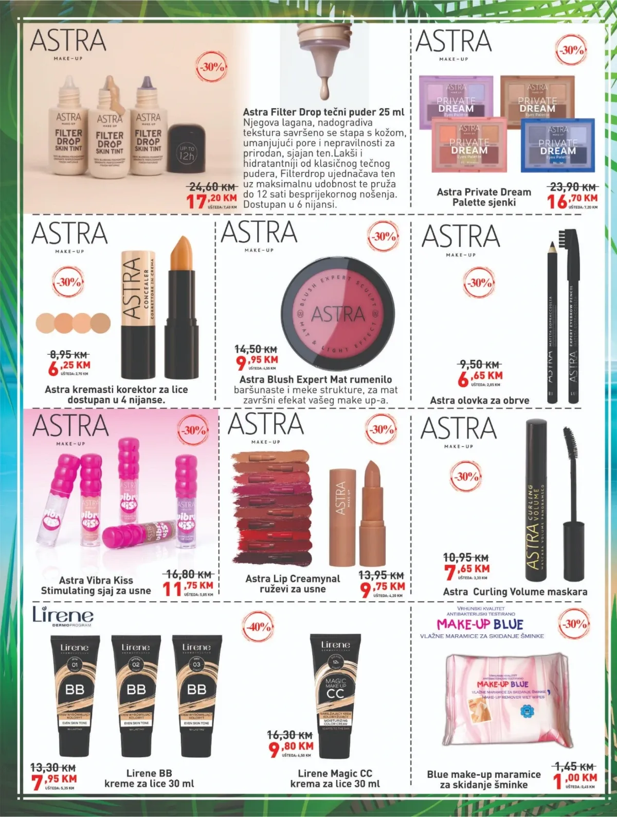 DIDACO katalog – Astra šminka, Lirene BB i CC kreme te maramice za skidanje šminke