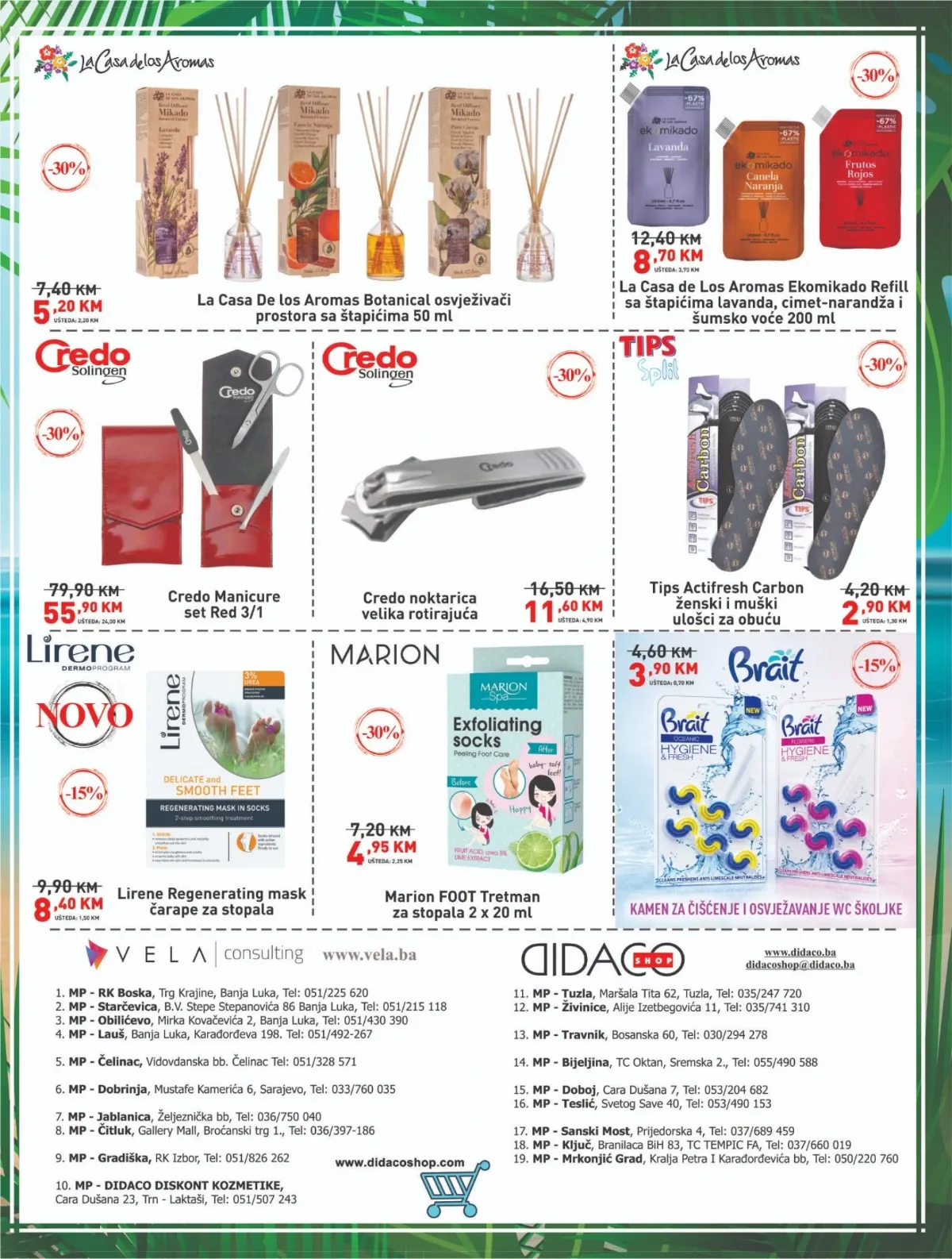 DIDACO katalog – osvježivači prostora, manikir setovi, ulošci za obuću i njega stopala