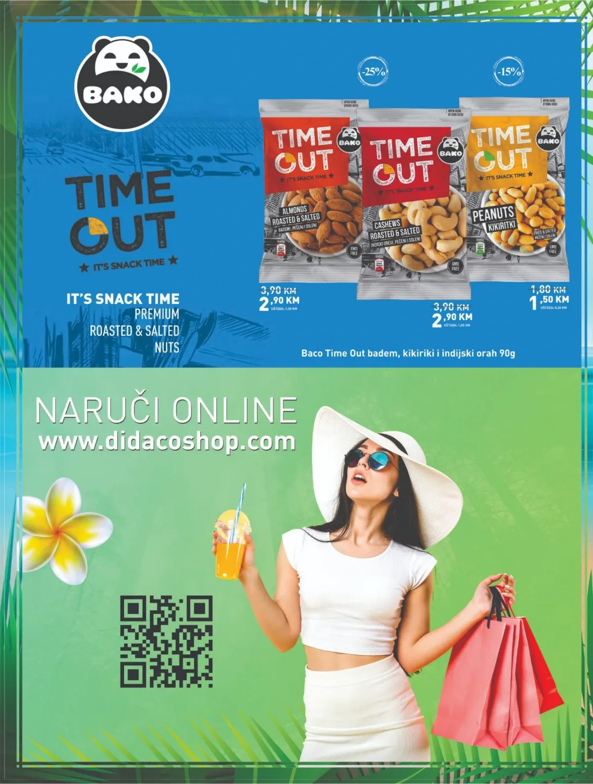 DIDACO katalog – Bako Time Cut badem, indijski orah i kikiriki na akciji