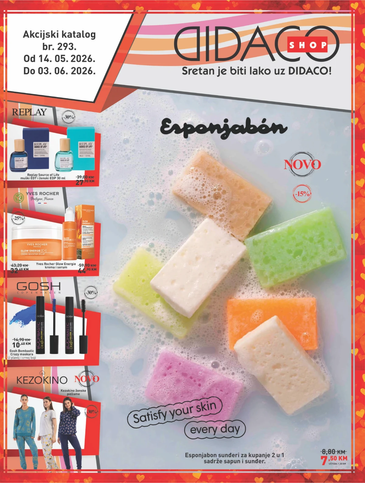 Didaco Shop akcija maj 2026 – GOSH, Yves Rocher, Hada Labo i parfemi na sniženju do 03.06.2026