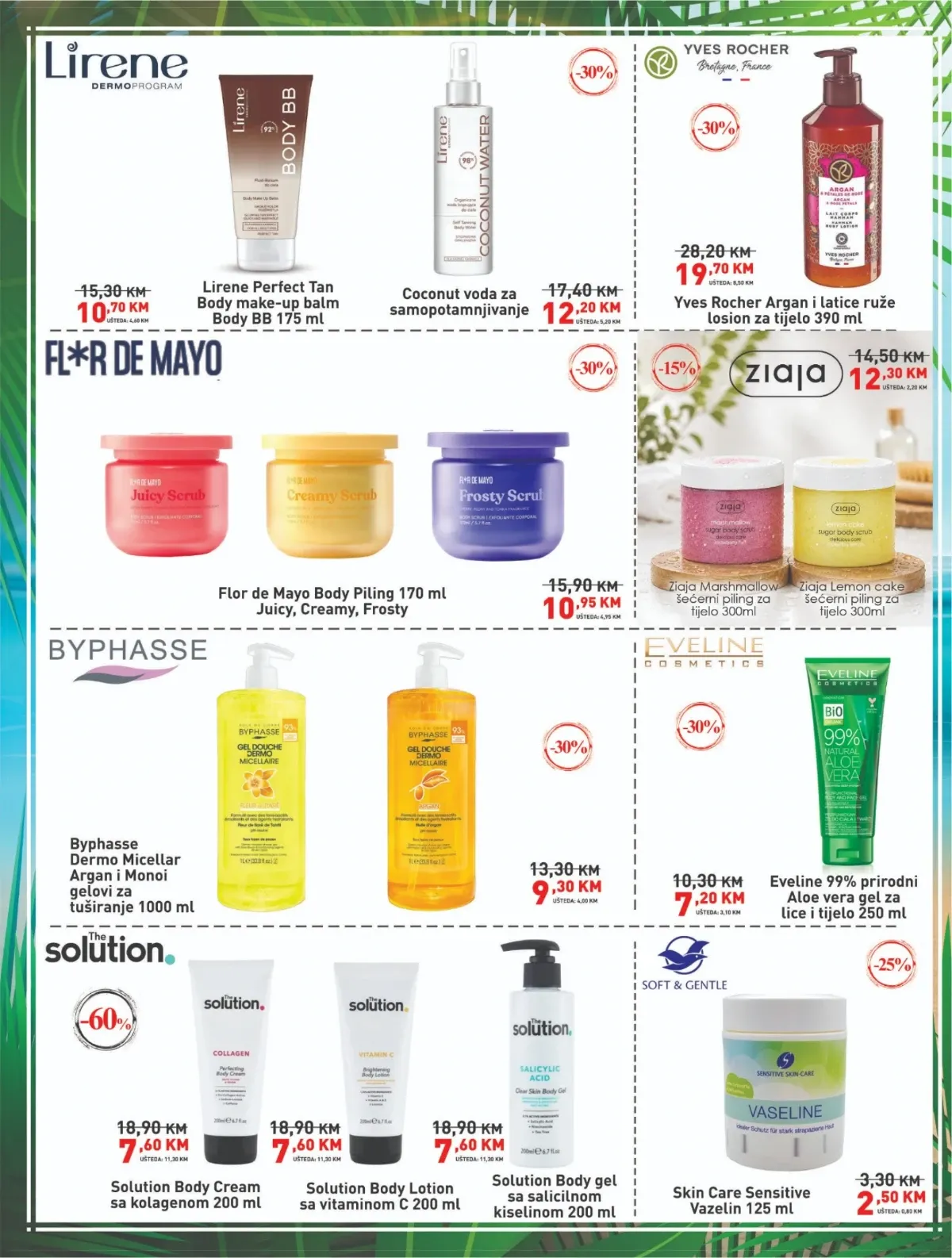 DIDACO katalog – proizvodi za njegu tijela Lirene, Yves Rocher, Byphasse i Eveline