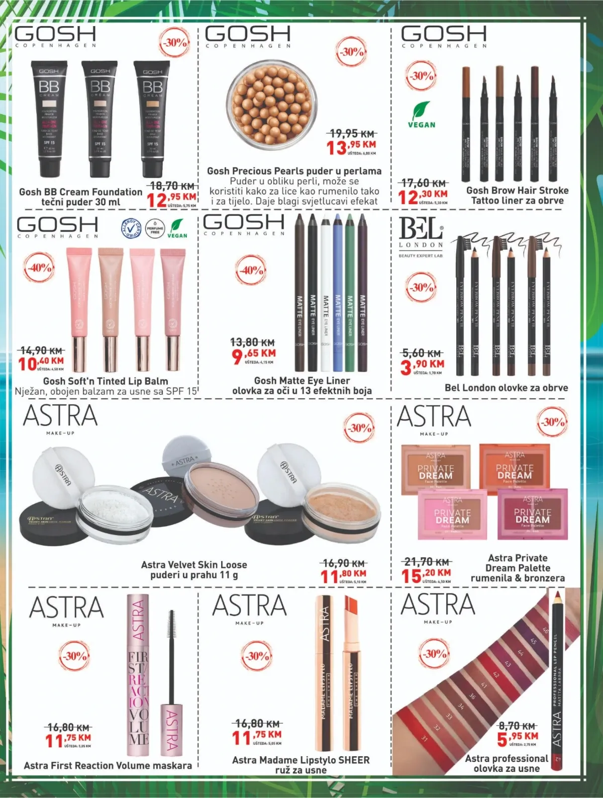 DIDACO katalog – GOSH i Astra puderi, olovke, ruževi i proizvodi za obrve