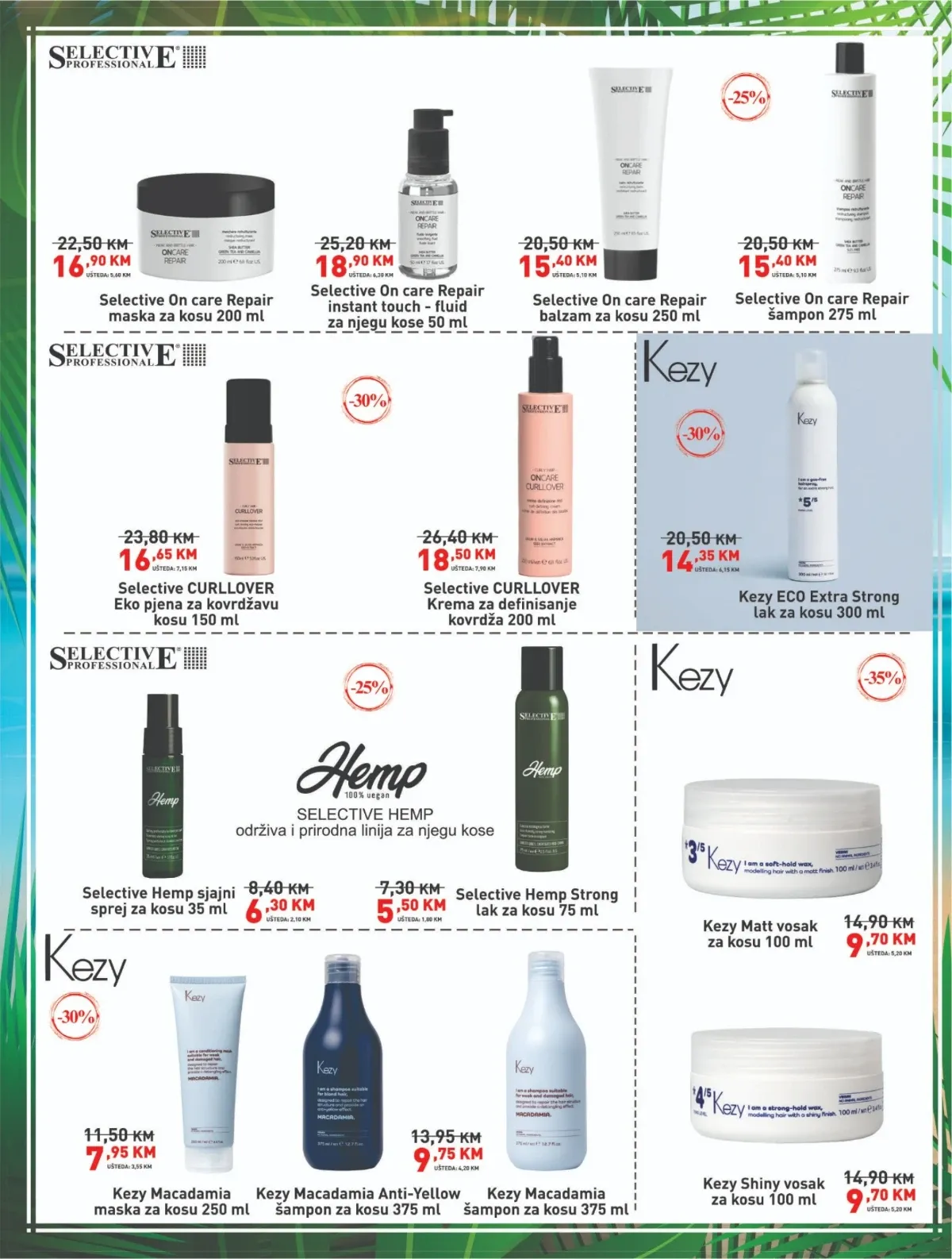 DIDACO katalog – Selective i Kezy proizvodi za njegu i oblikovanje kose