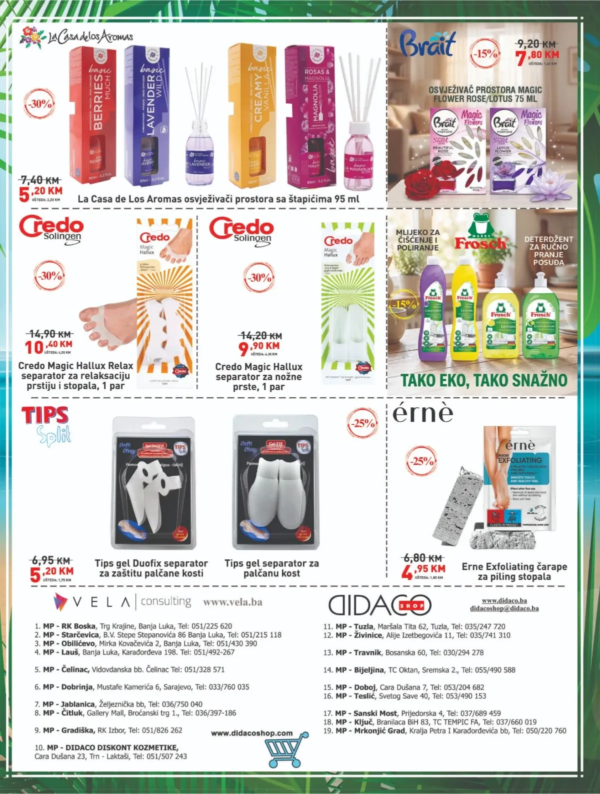 DIDACO katalog – osvježivači prostora, proizvodi za domaćinstvo i njegu stopala