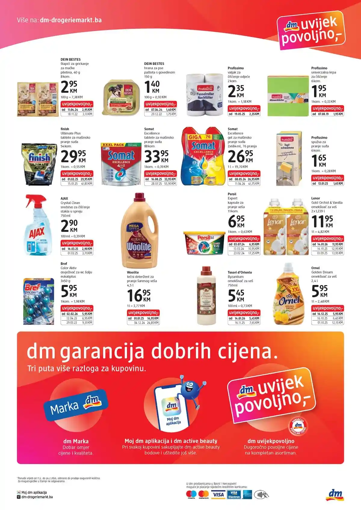 DM Express katalog strana 4 sniženja do 24. februara 2026. higijena doma suplementacija BiH
